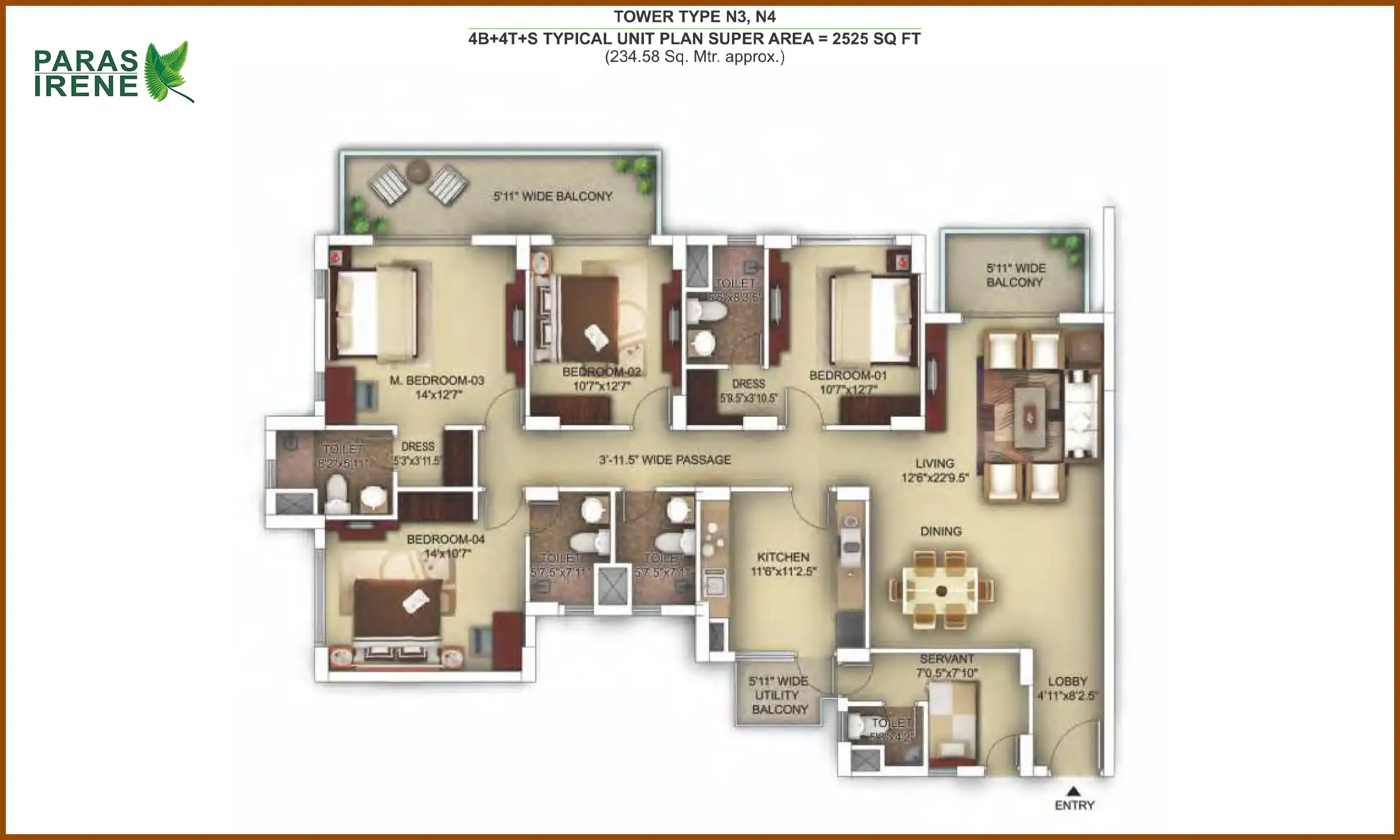 2525 Sqft