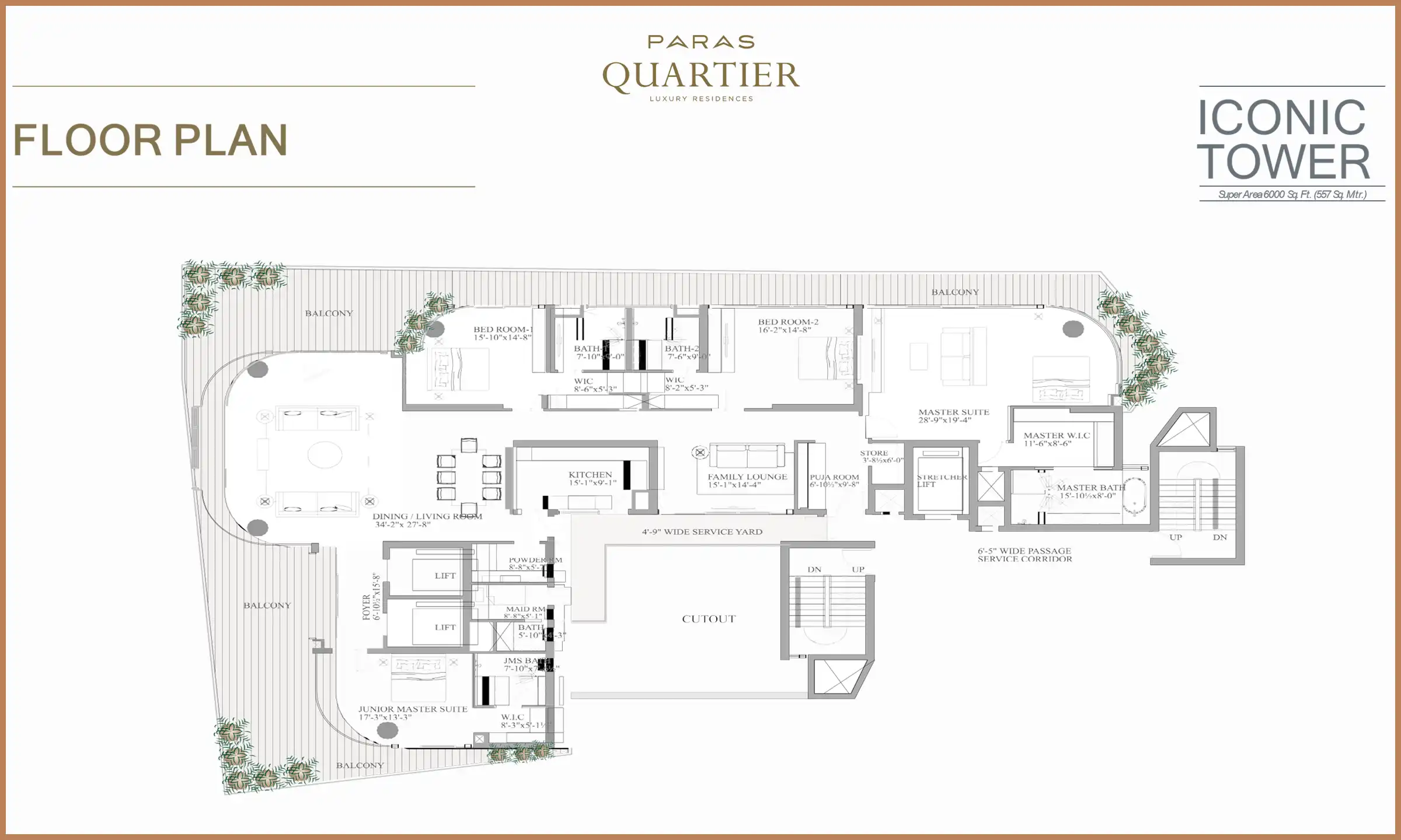 6000 Sqft