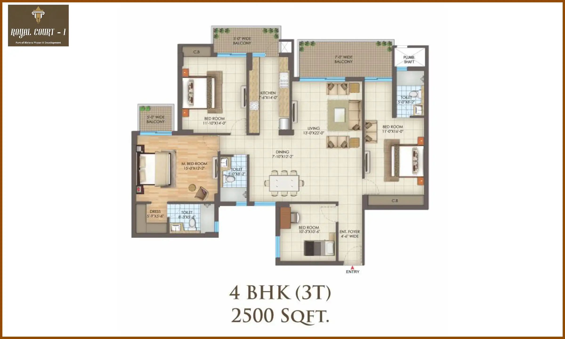 2500 Sqft