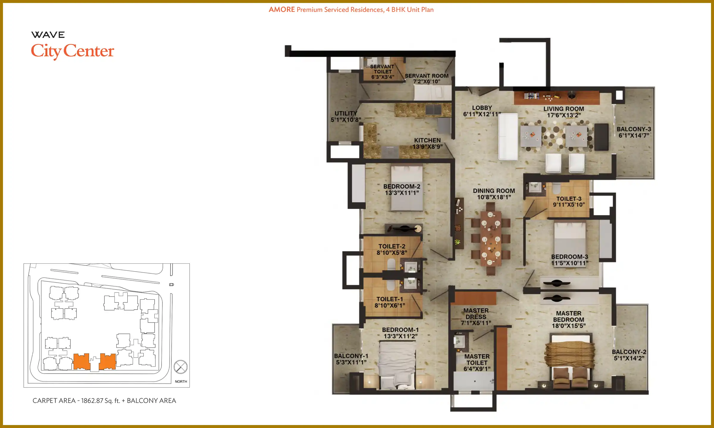 1863 Sqft