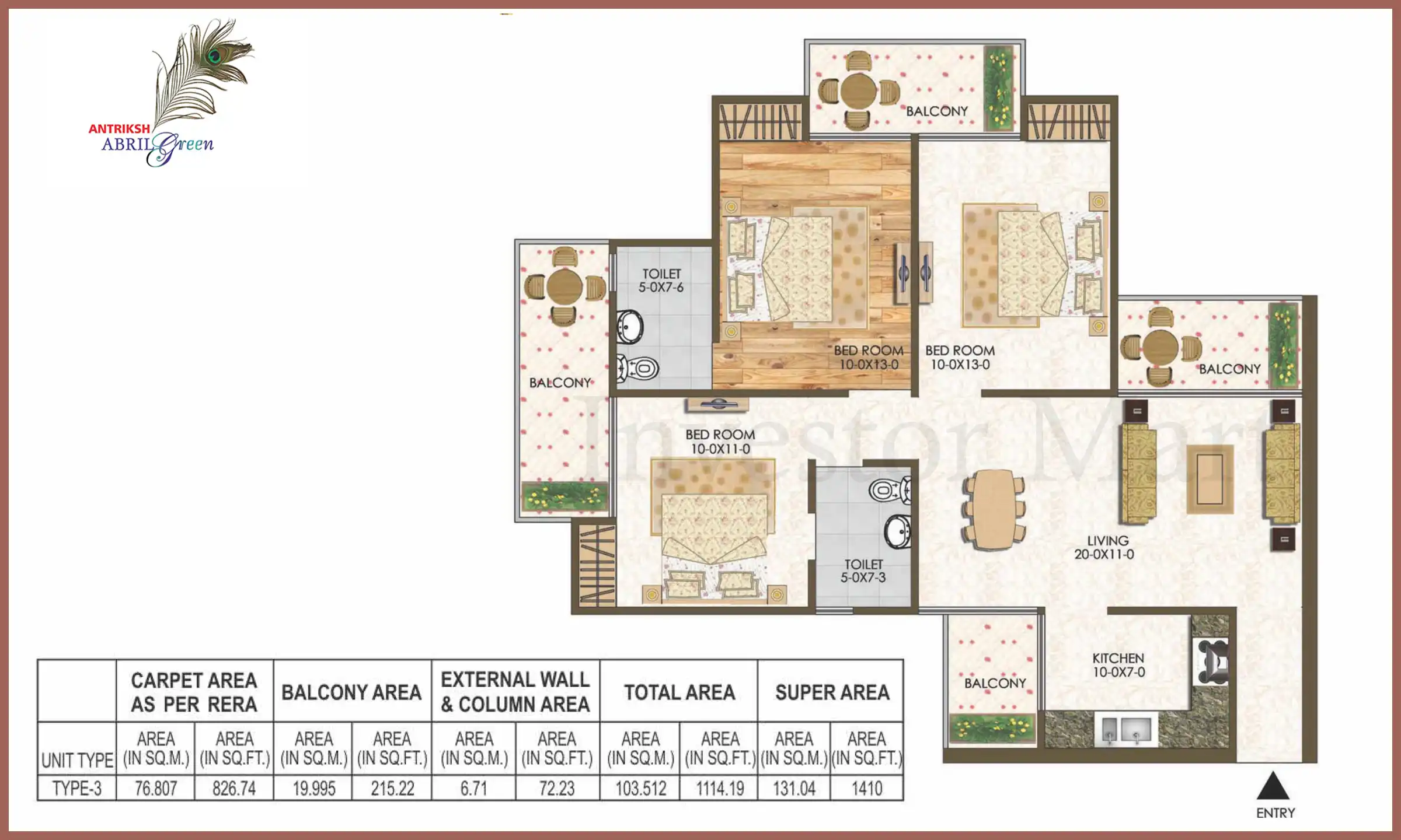 1410 Sqft