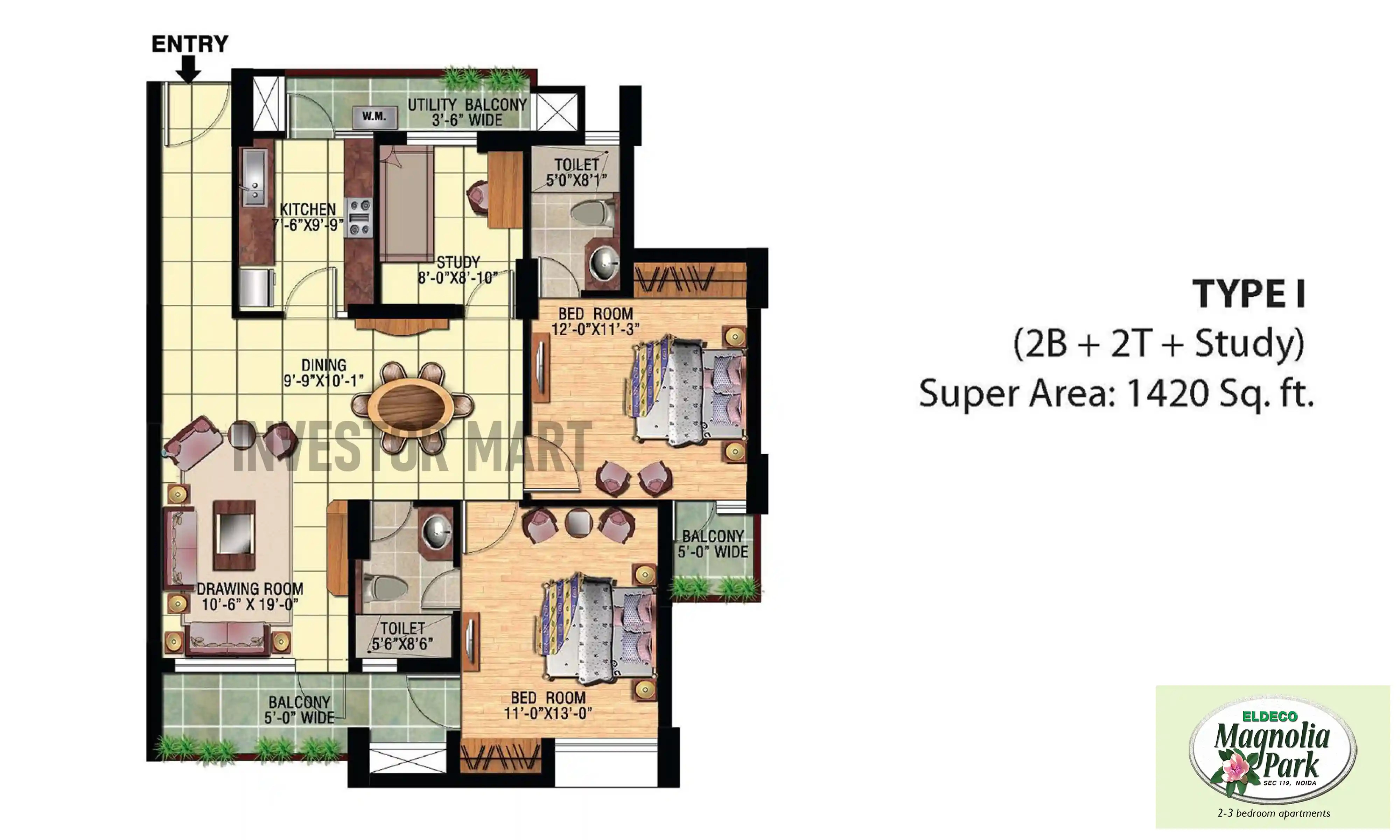 1420 Sqft