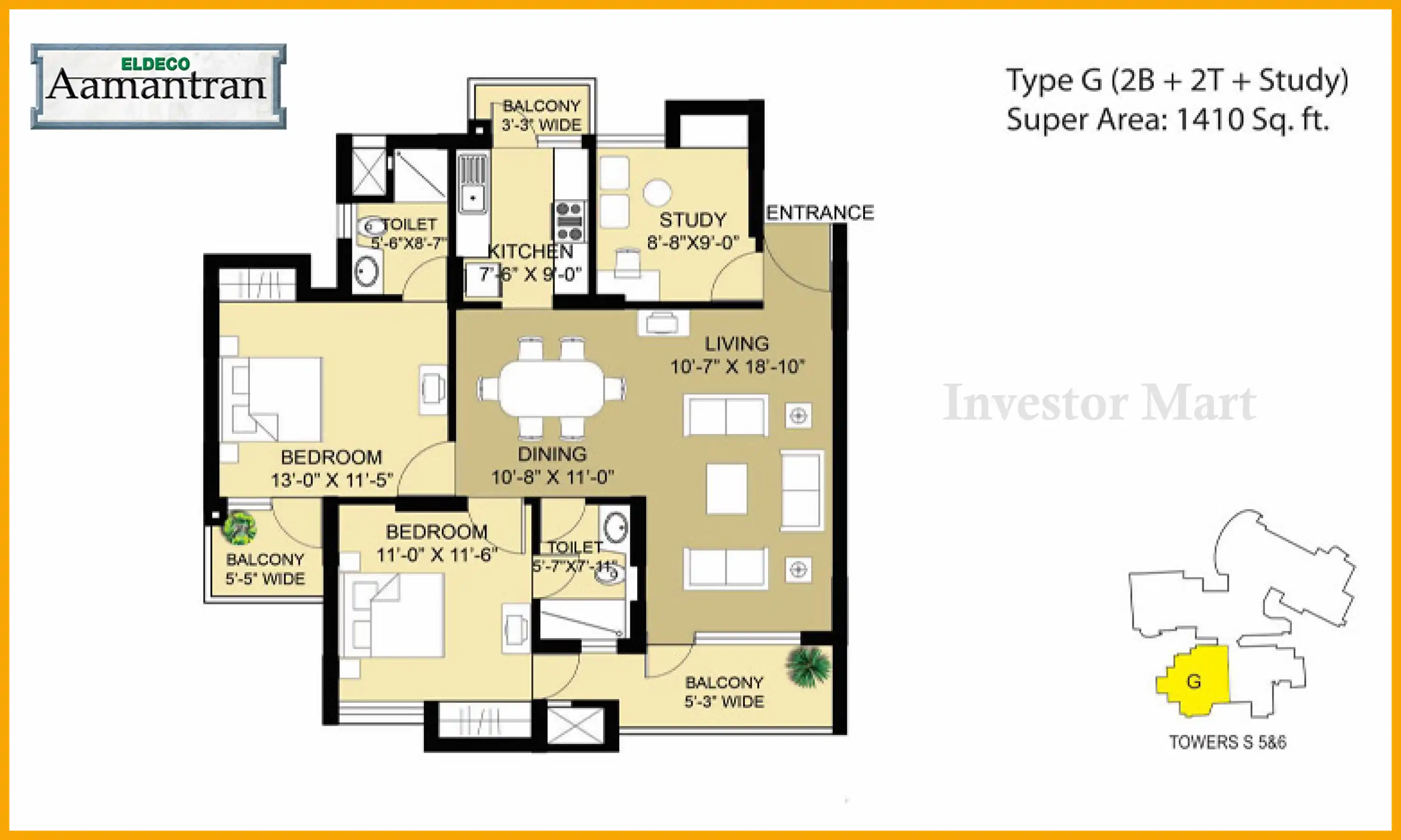 1410 Sqft
