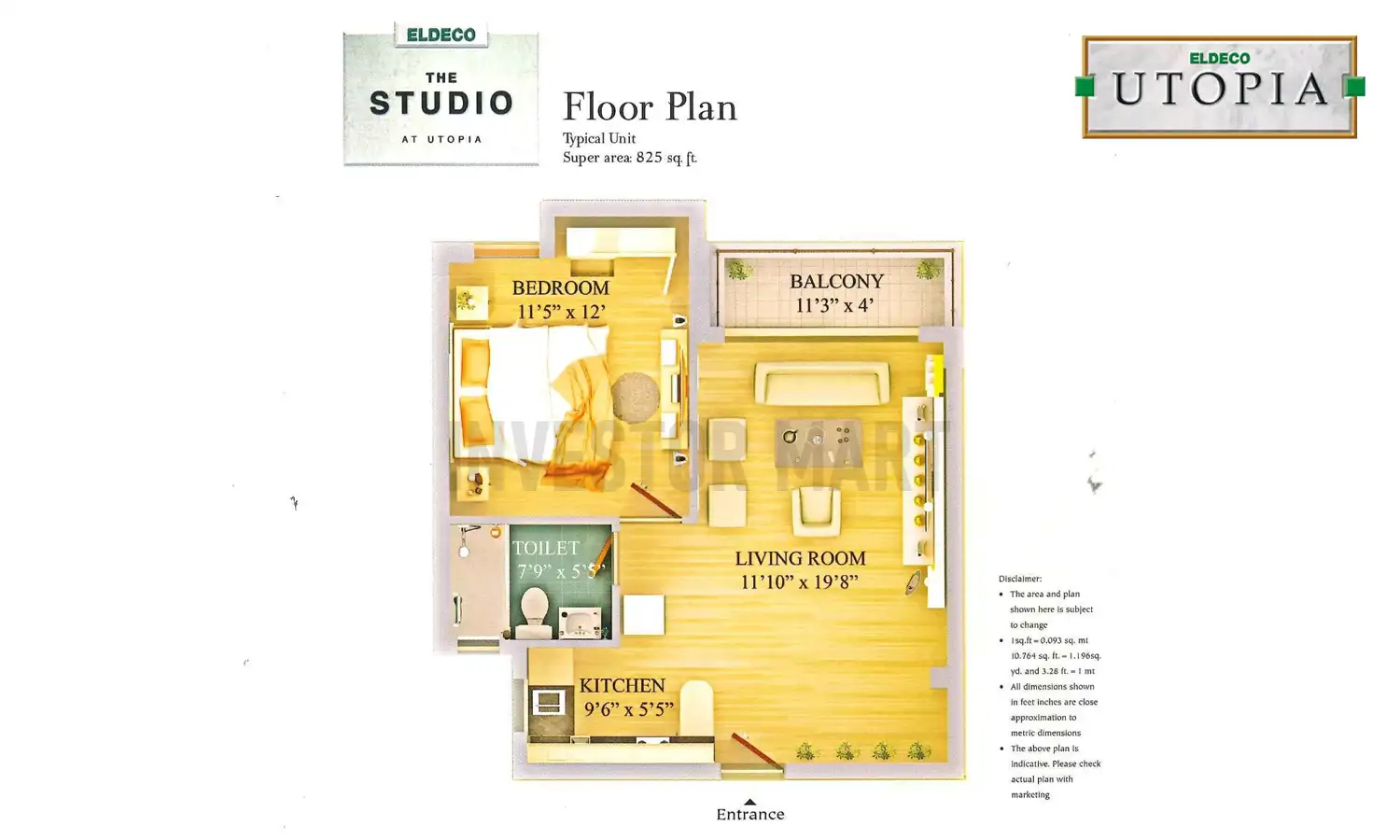 825 Sqft