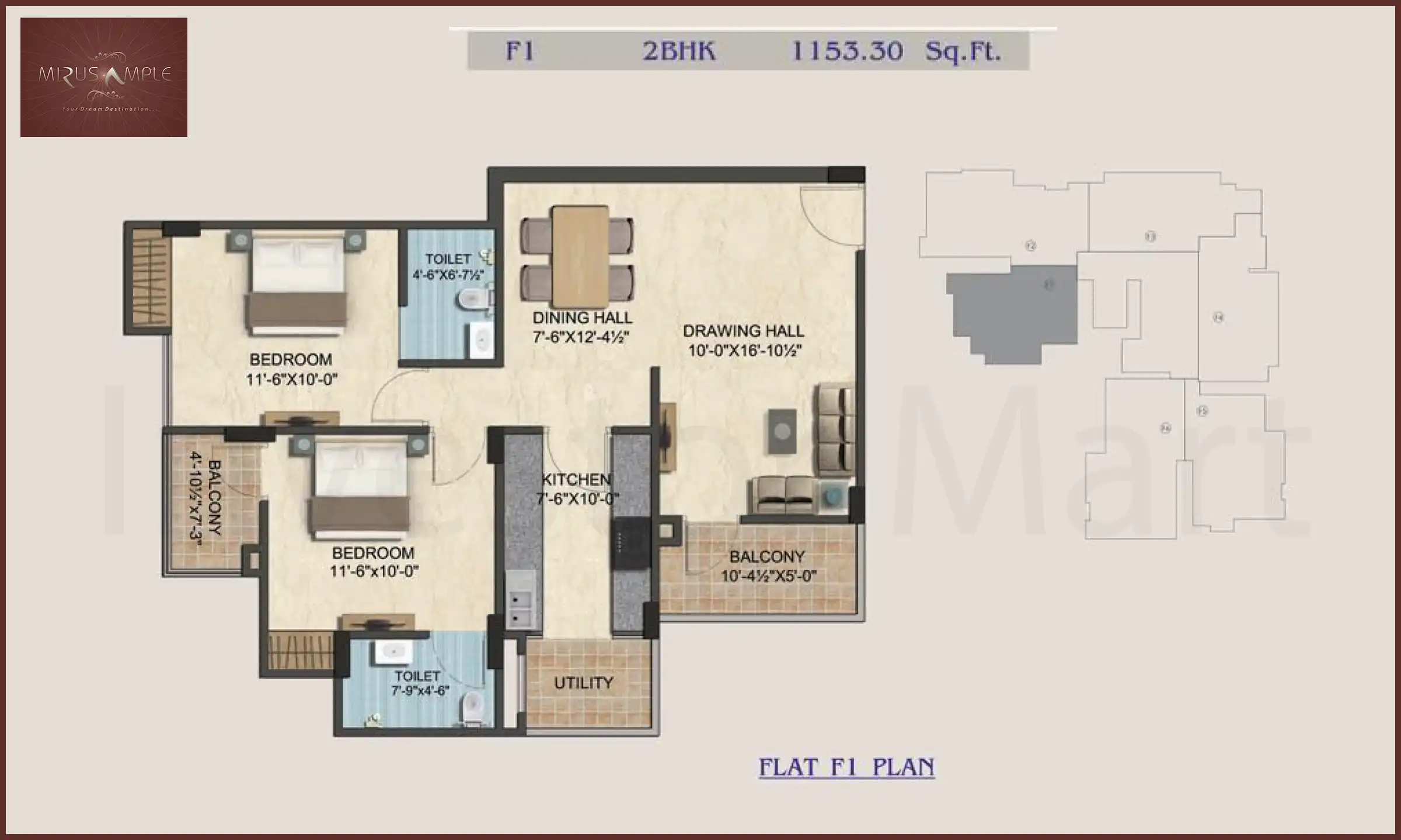 1153 Sqft