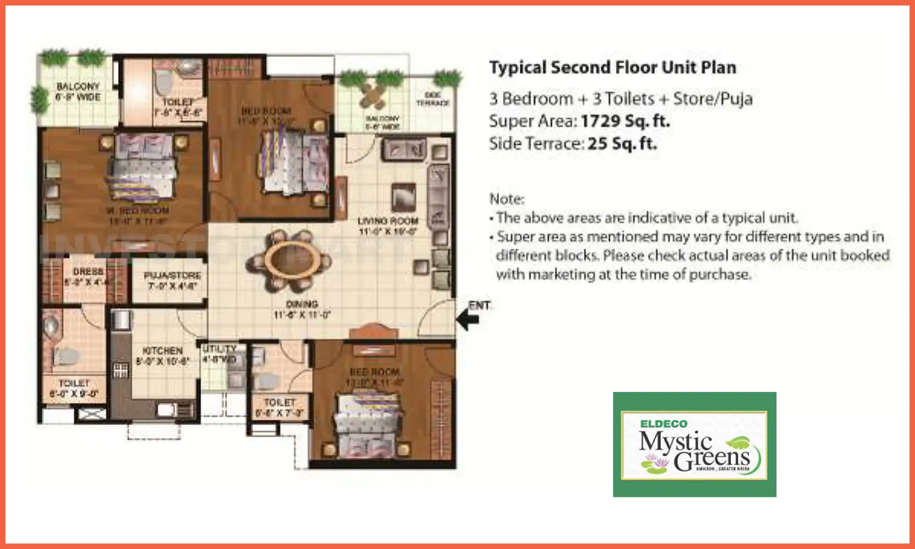 1729 Sqft