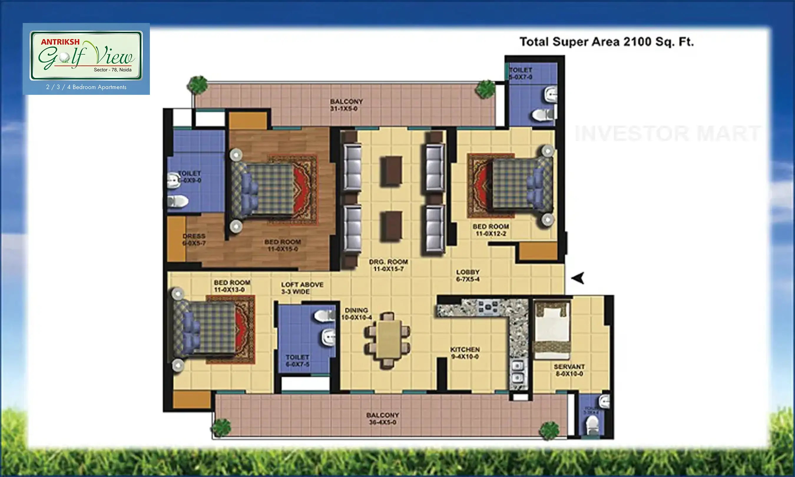 2100 Sqft