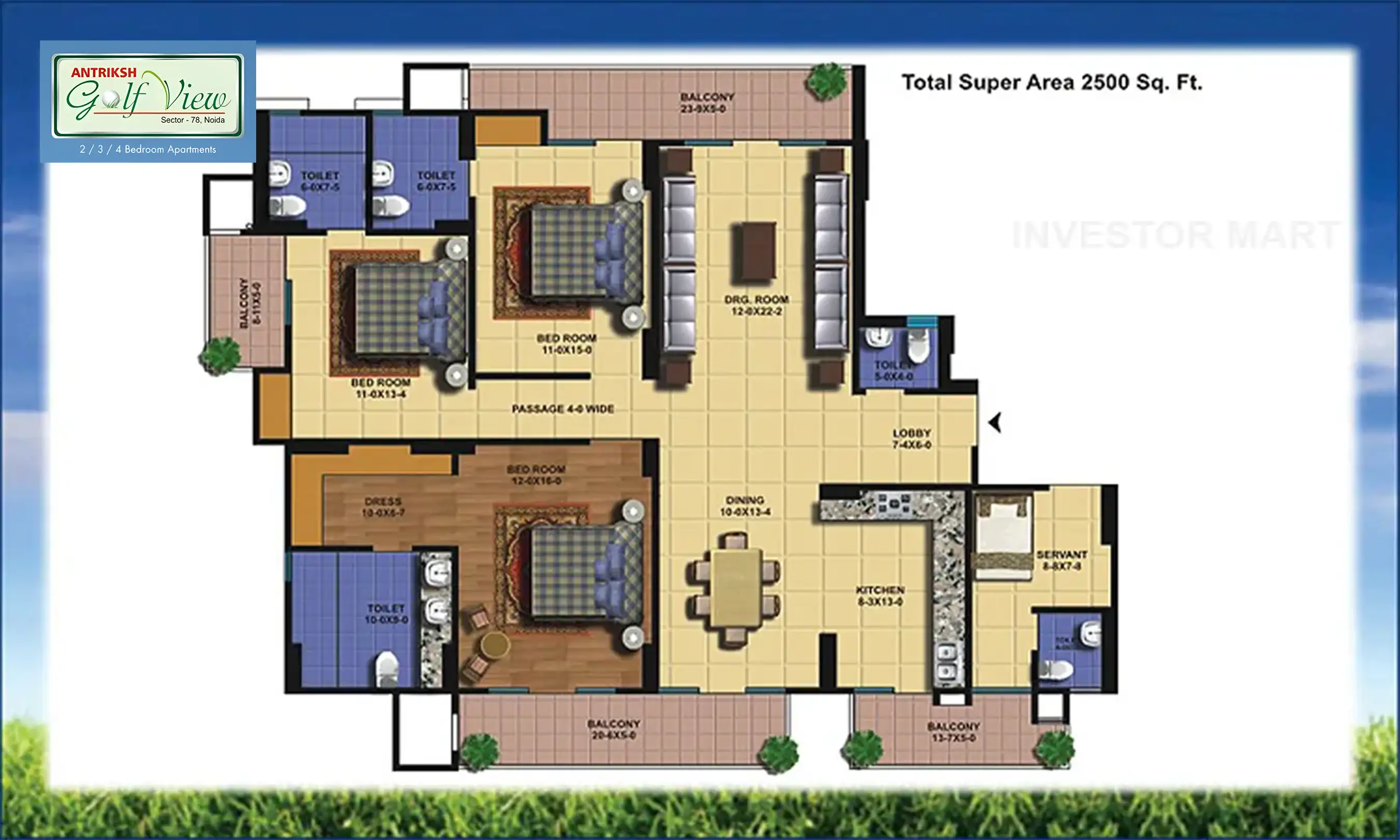 2500 Sqft