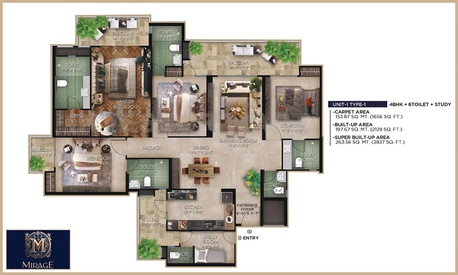 2837 Sqft