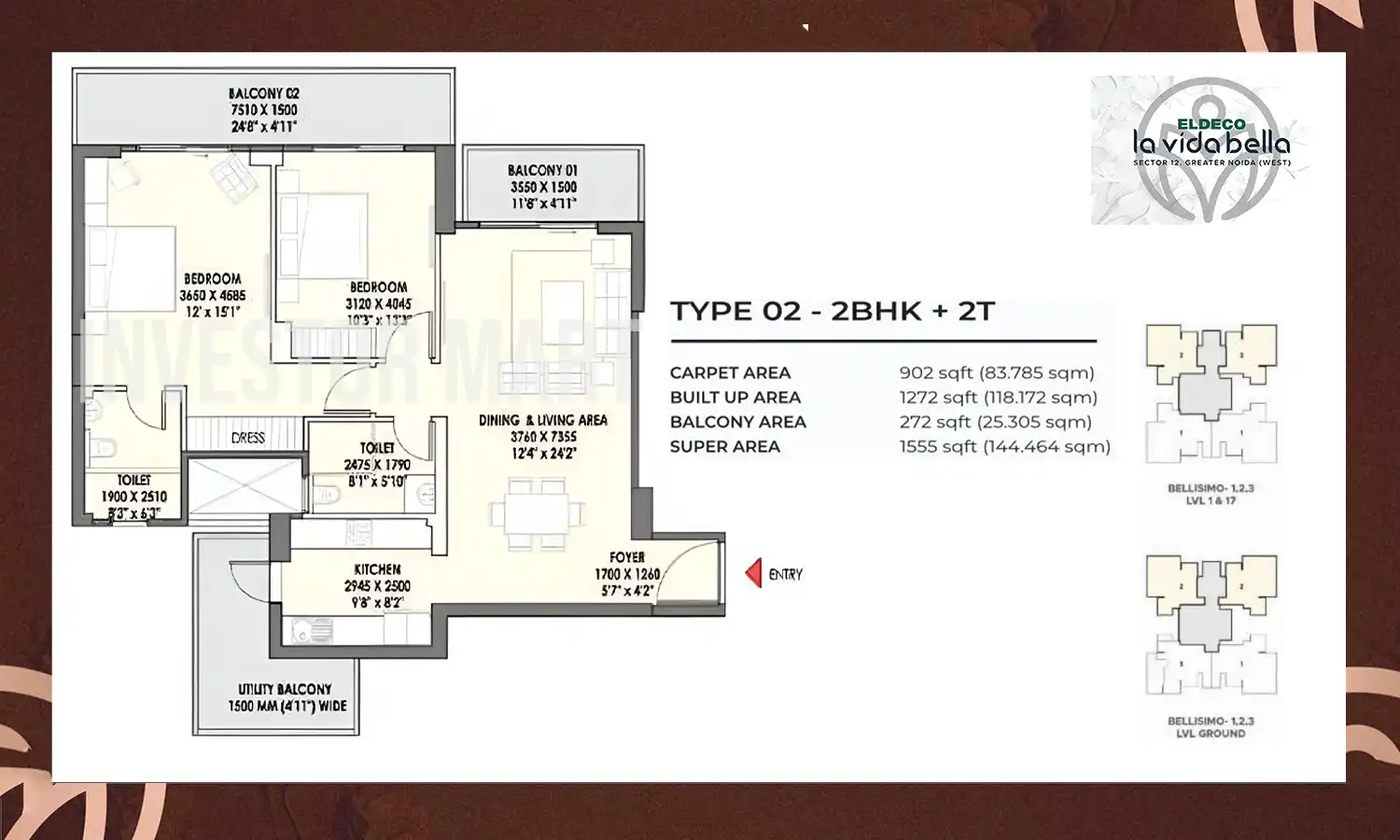 1555 Sqft