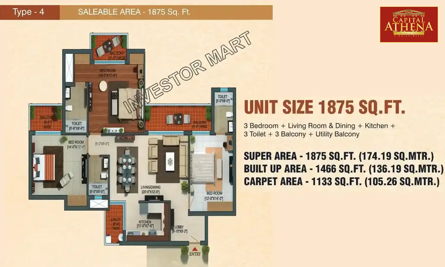 1875 Sqft