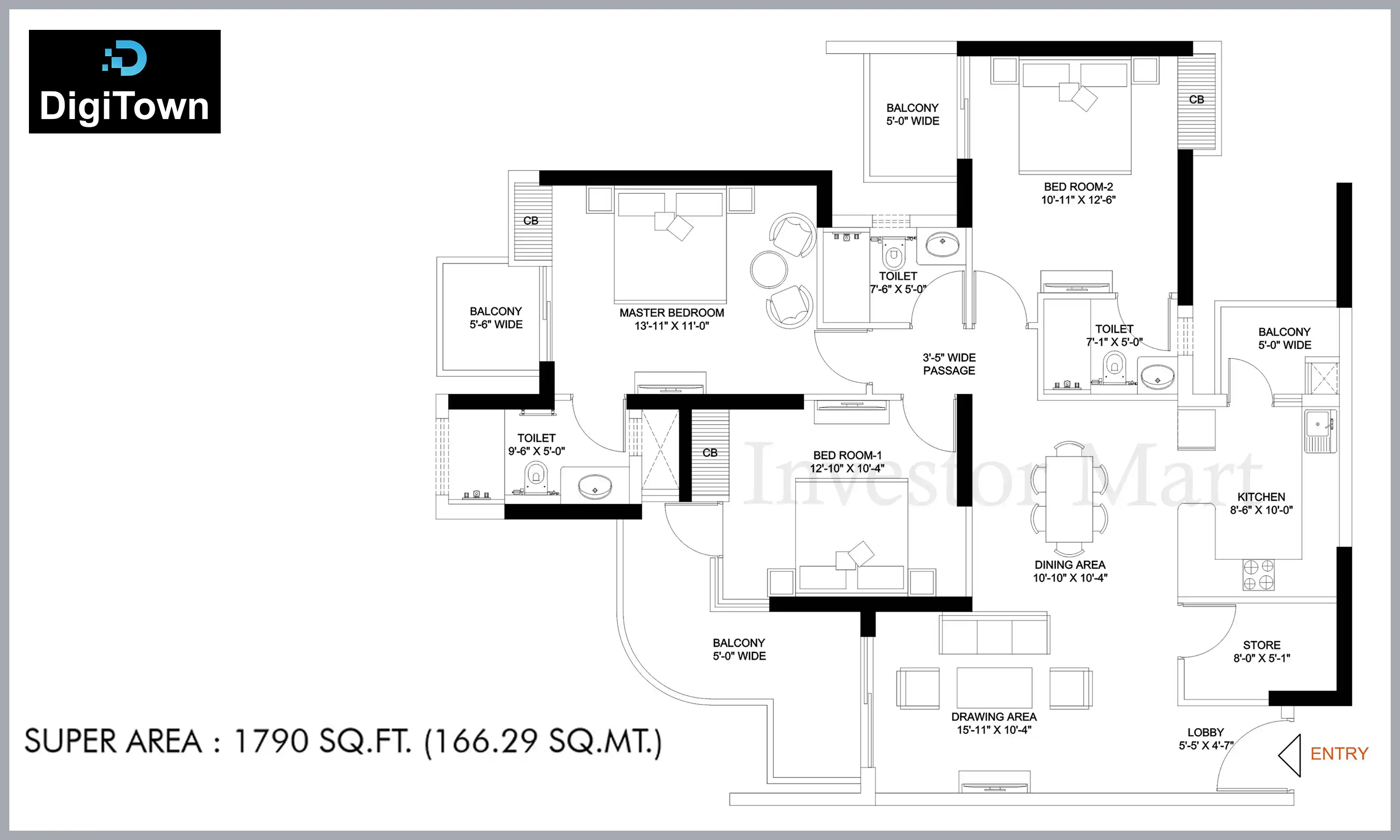 1790 Sqft