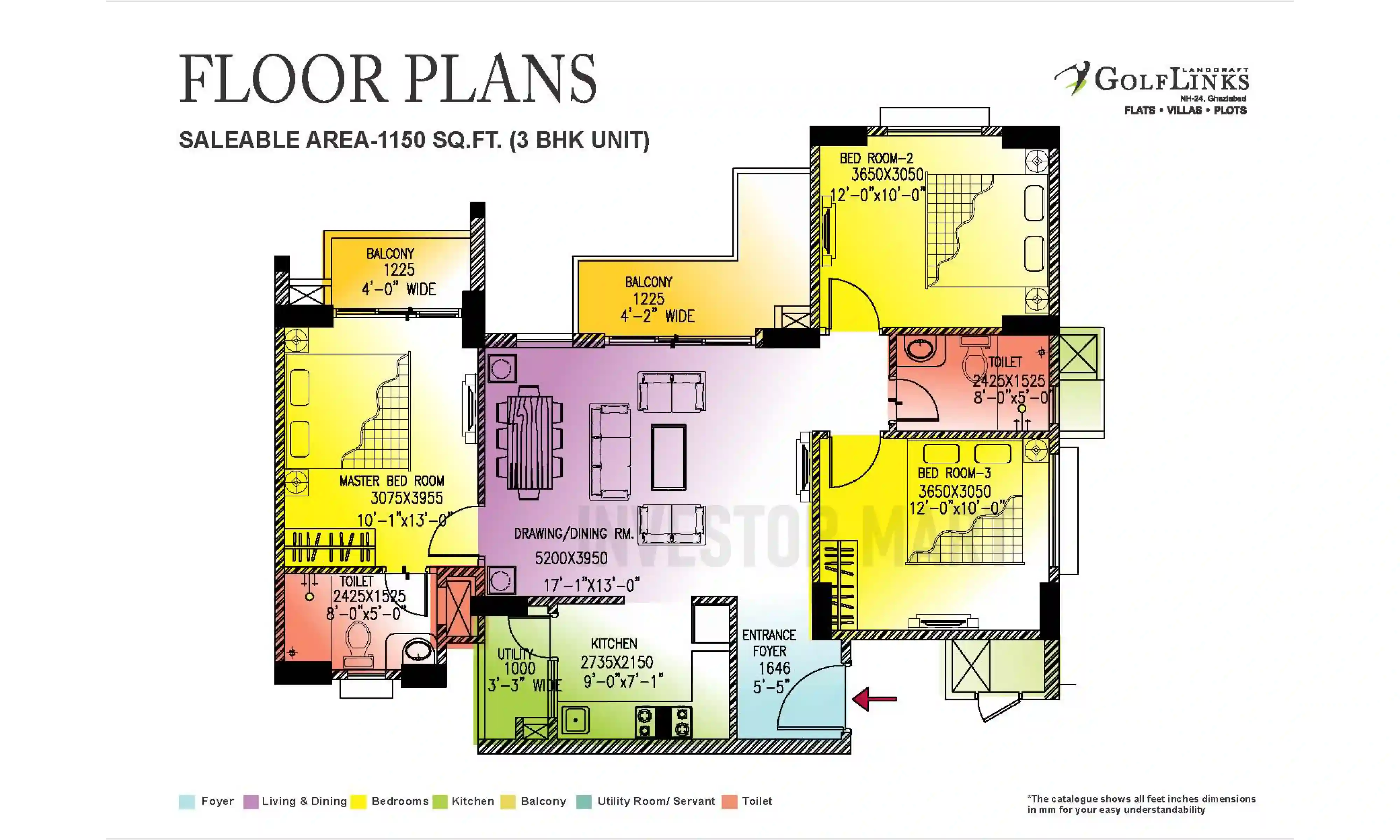 1150 Sqft
