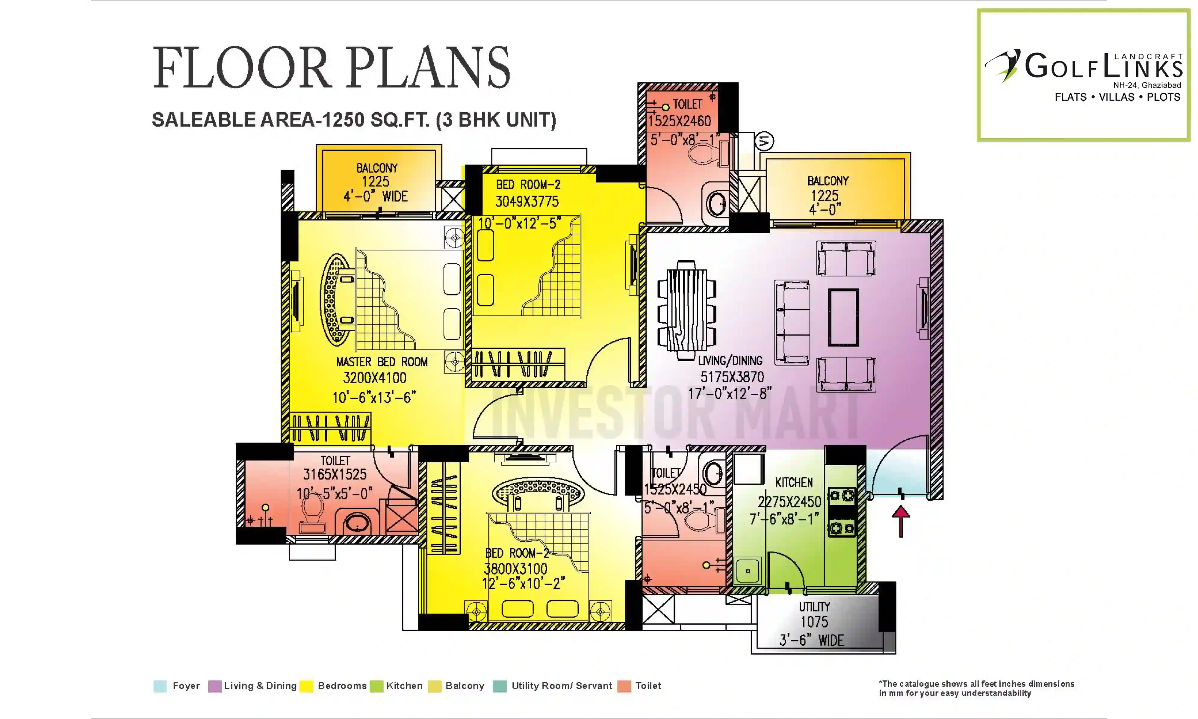 1250 Sqft