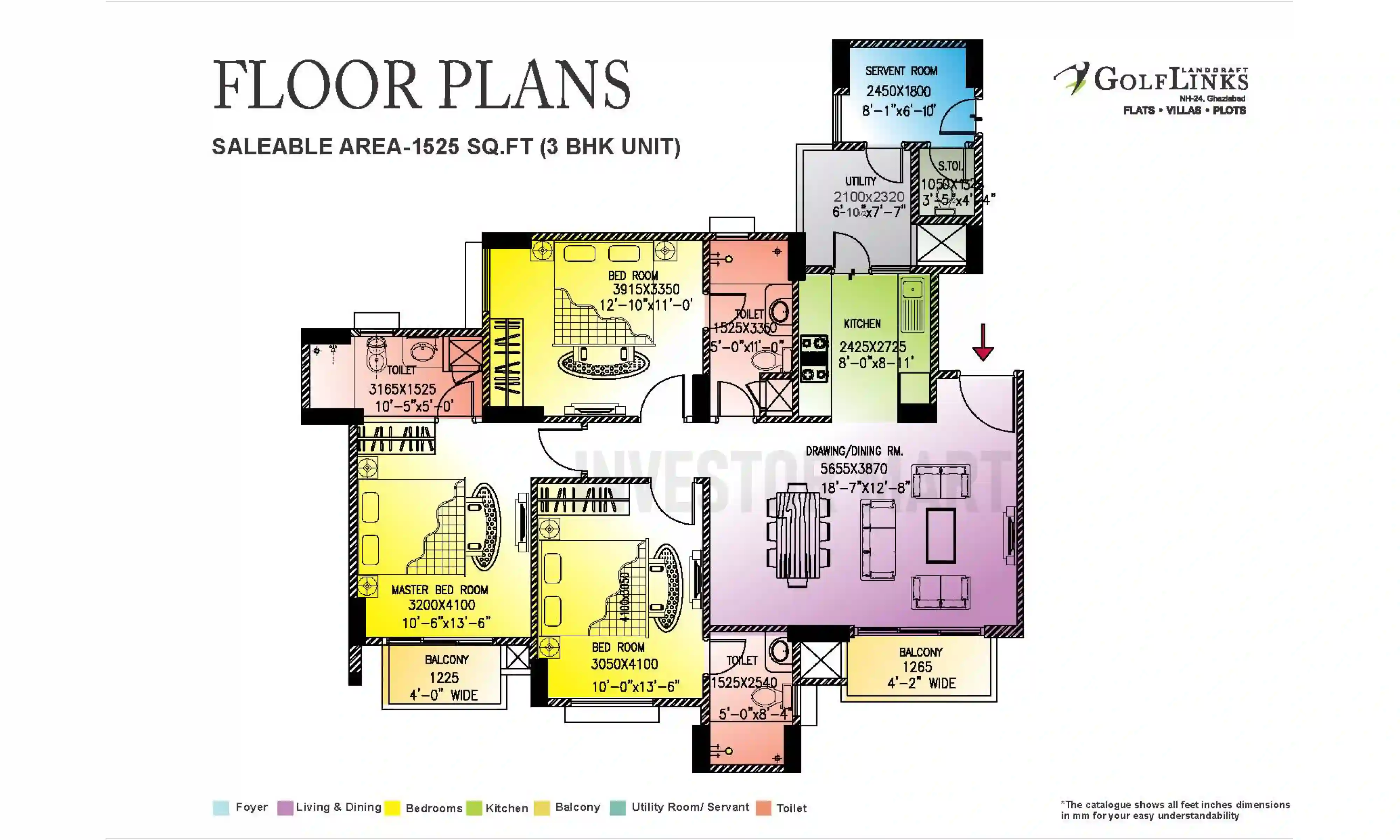 1525 Sqft