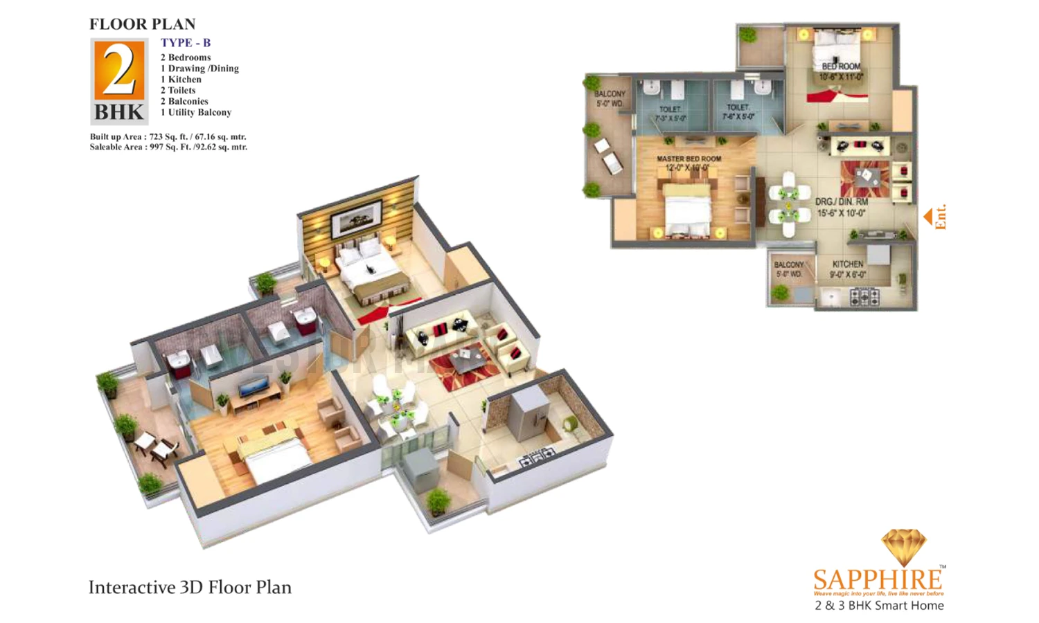 997 Sqft