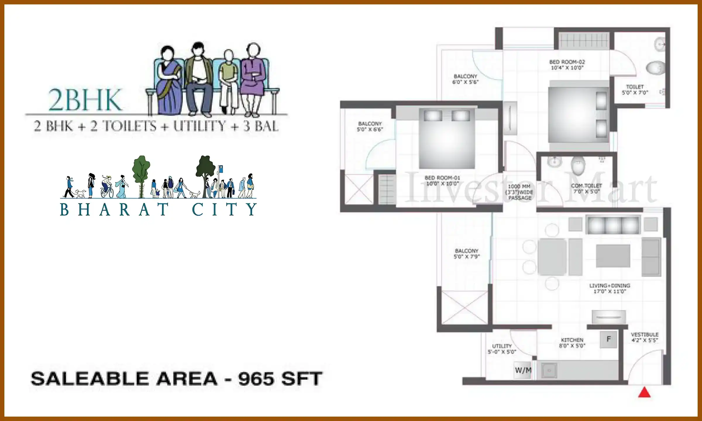 965 Sqft