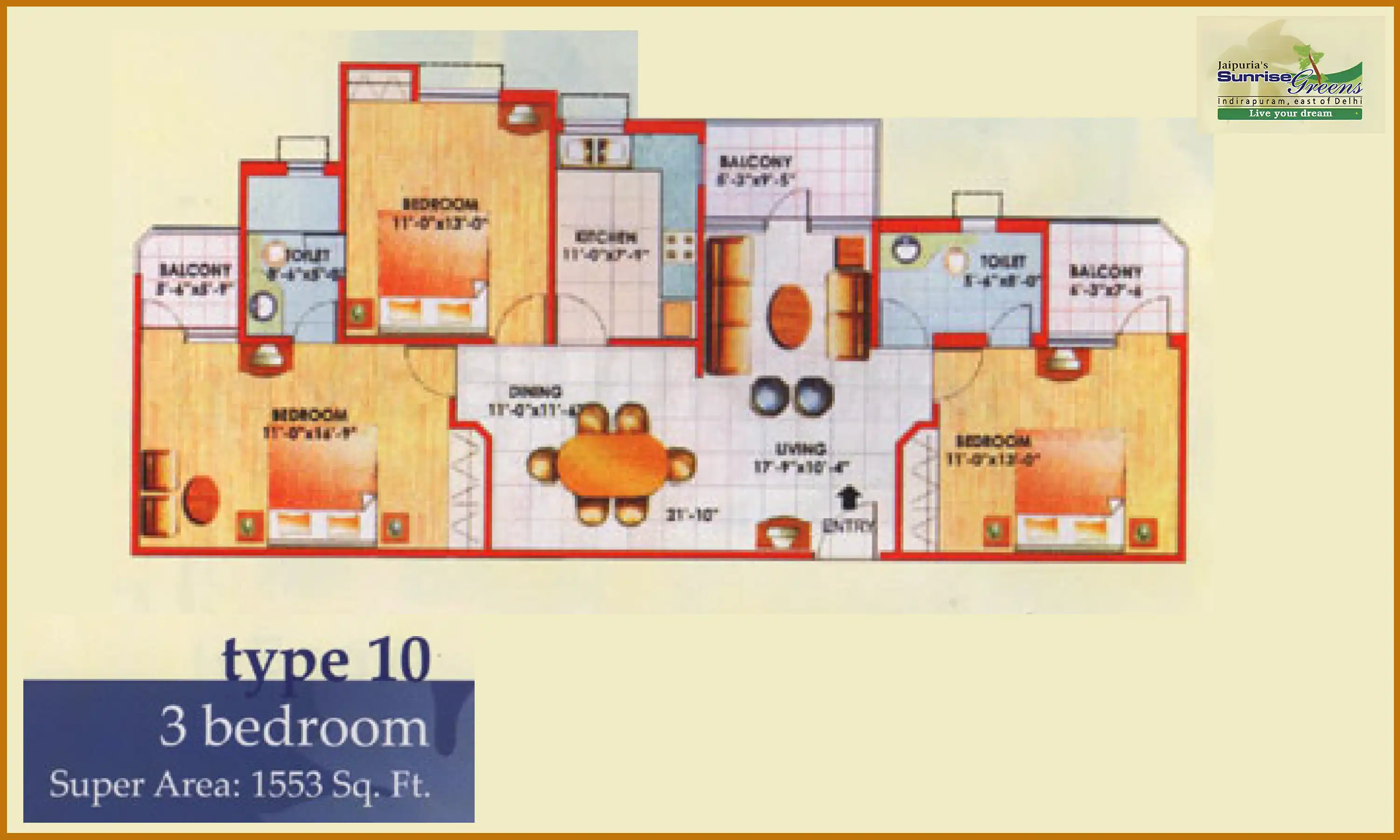 1553 Sqft