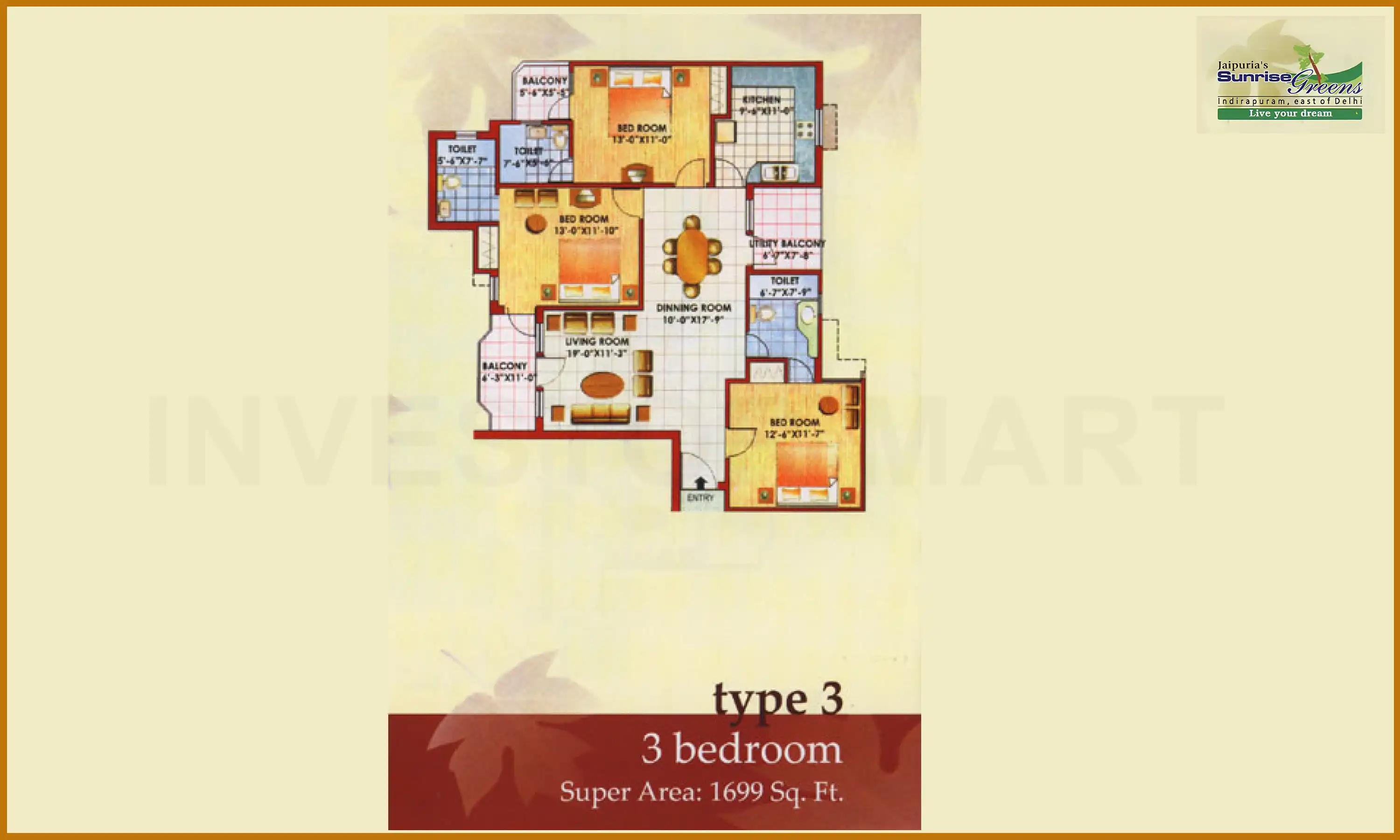1699 Sqft