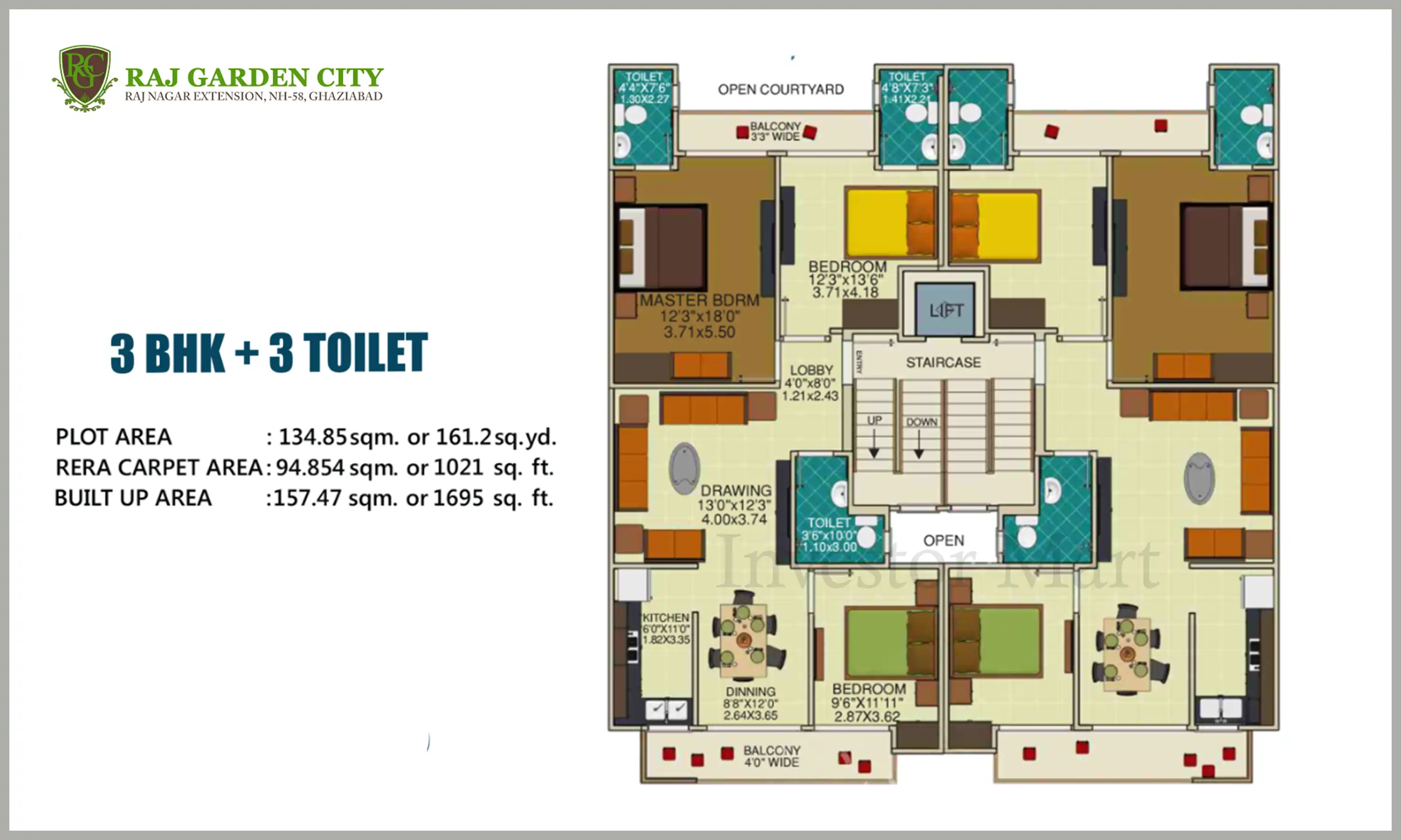 1695 Sqft