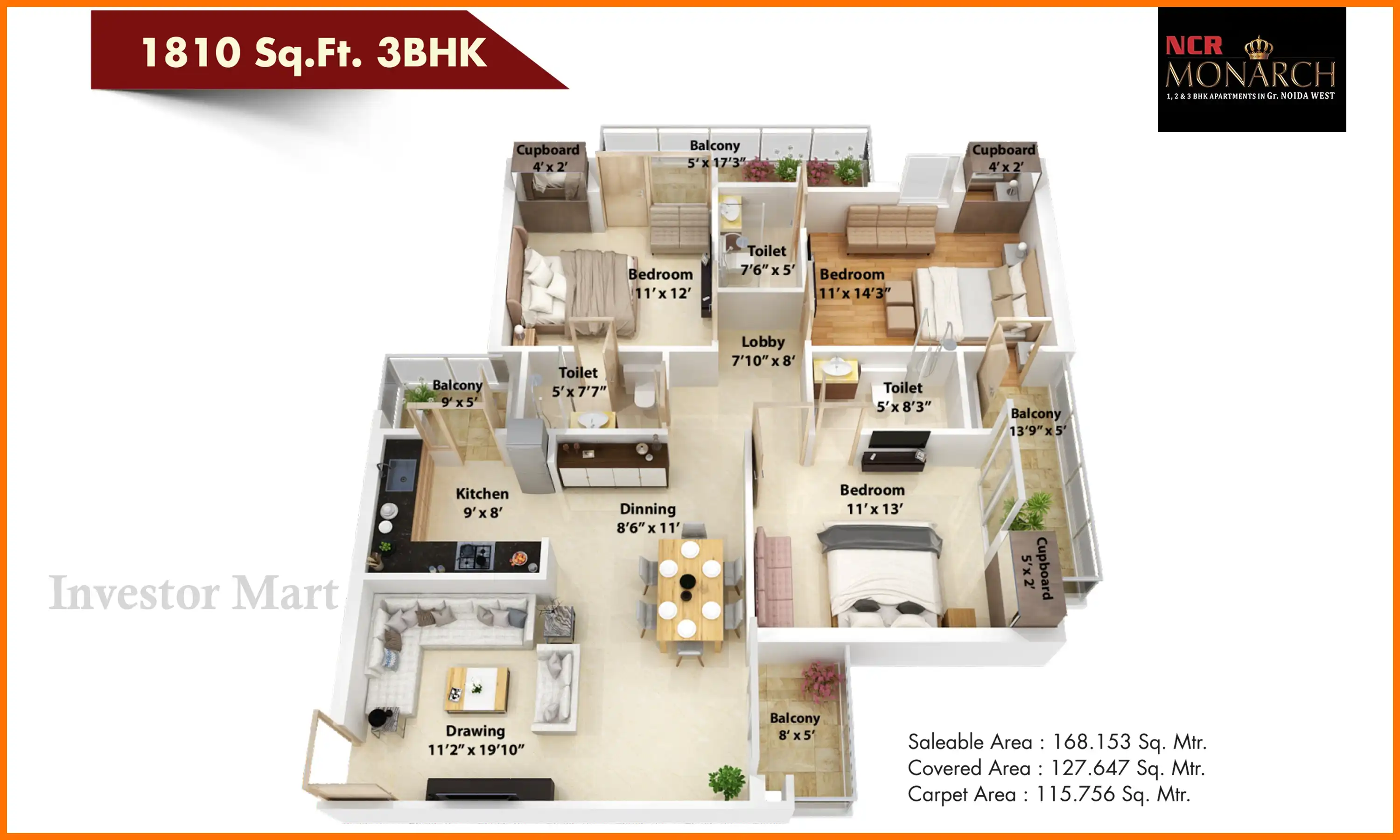 1810 Sqft