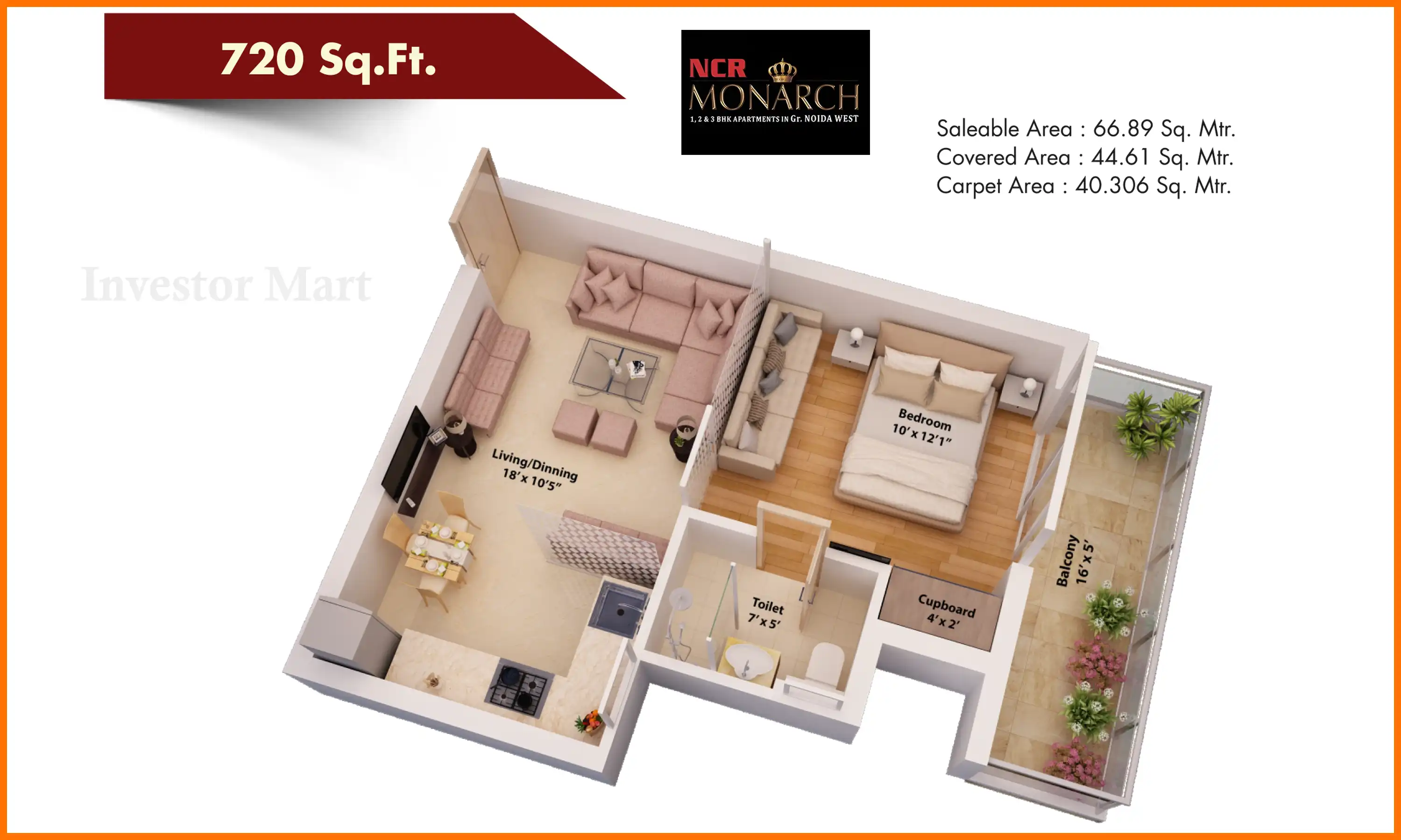 720 Sqft