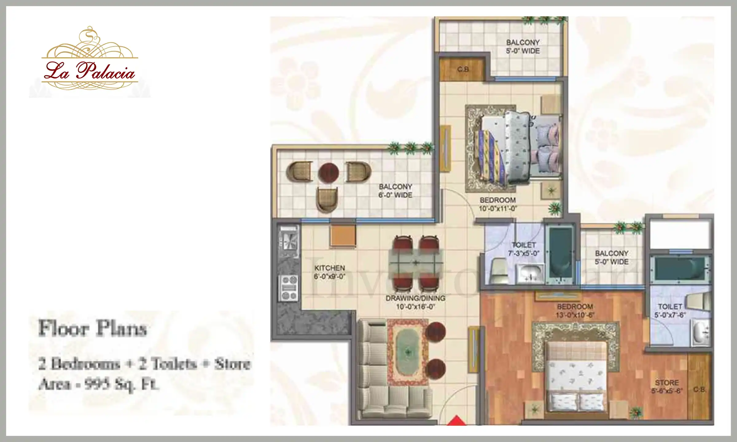 995 Sqft