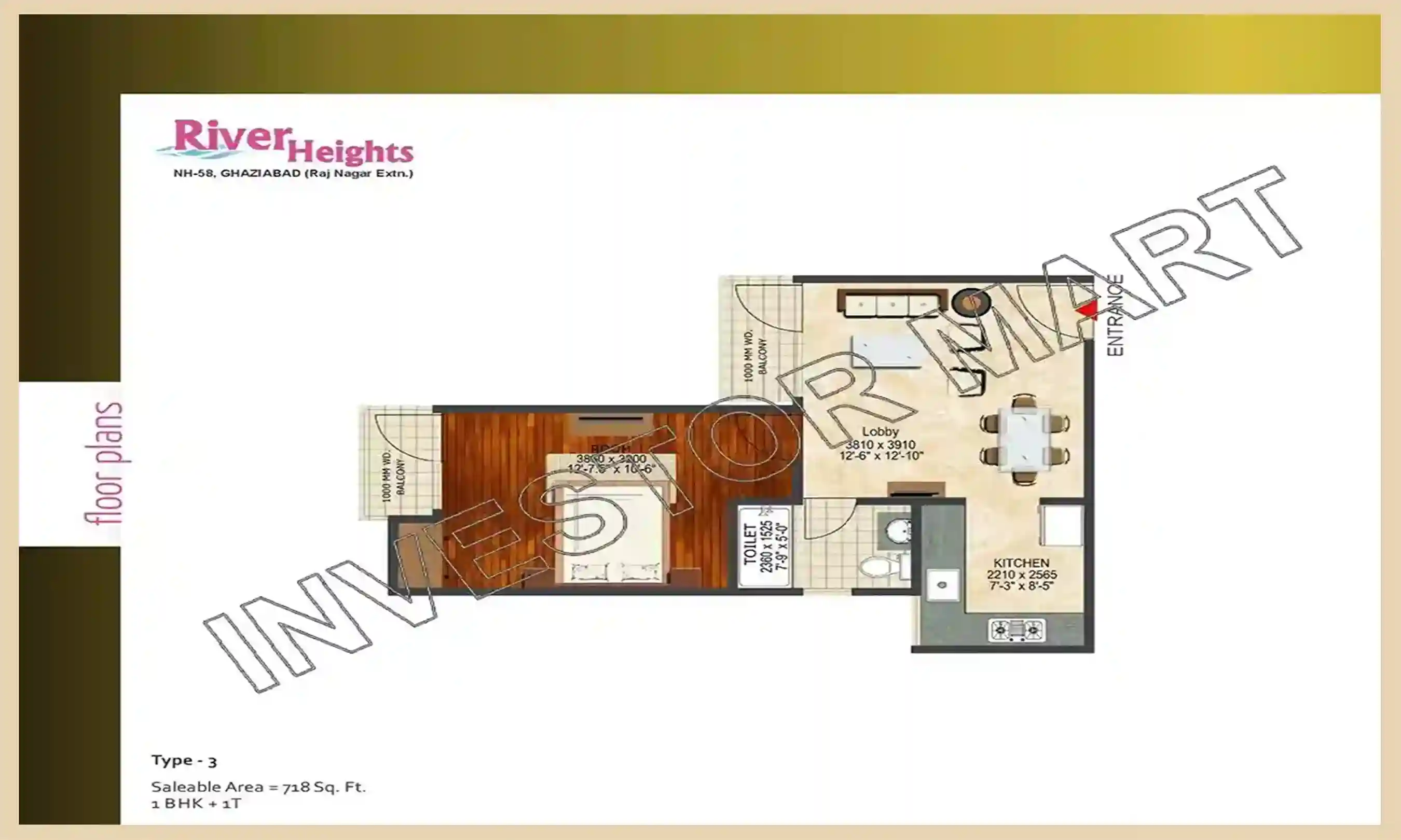 718 Sqft