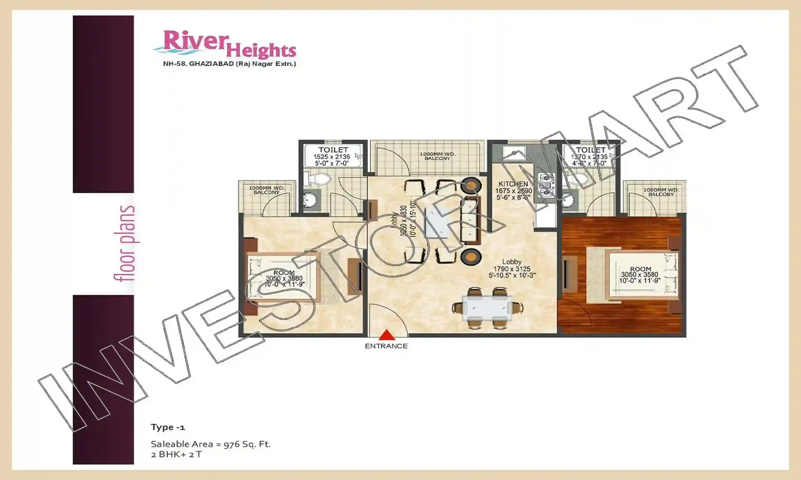 976 Sqft