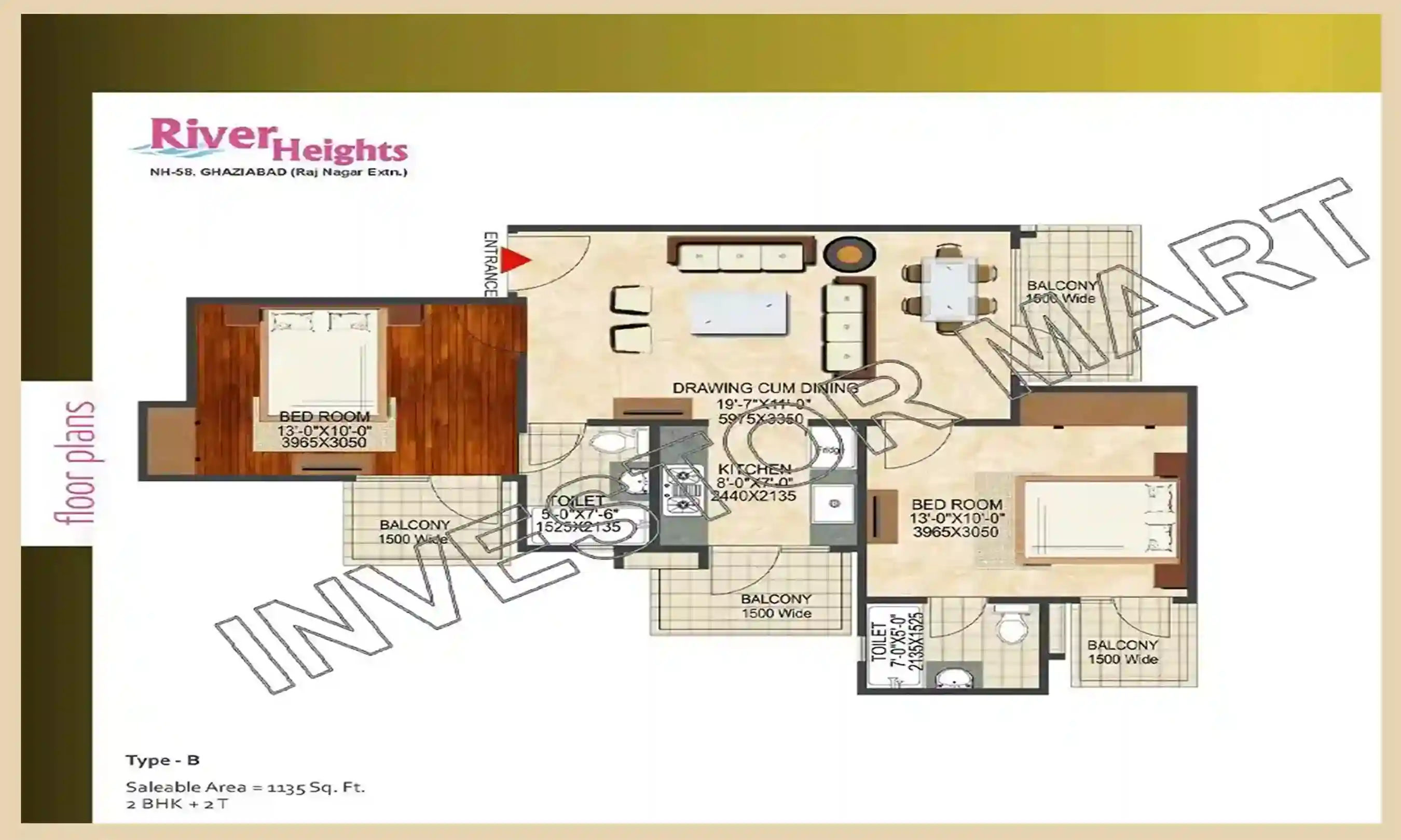 1135 Sqft