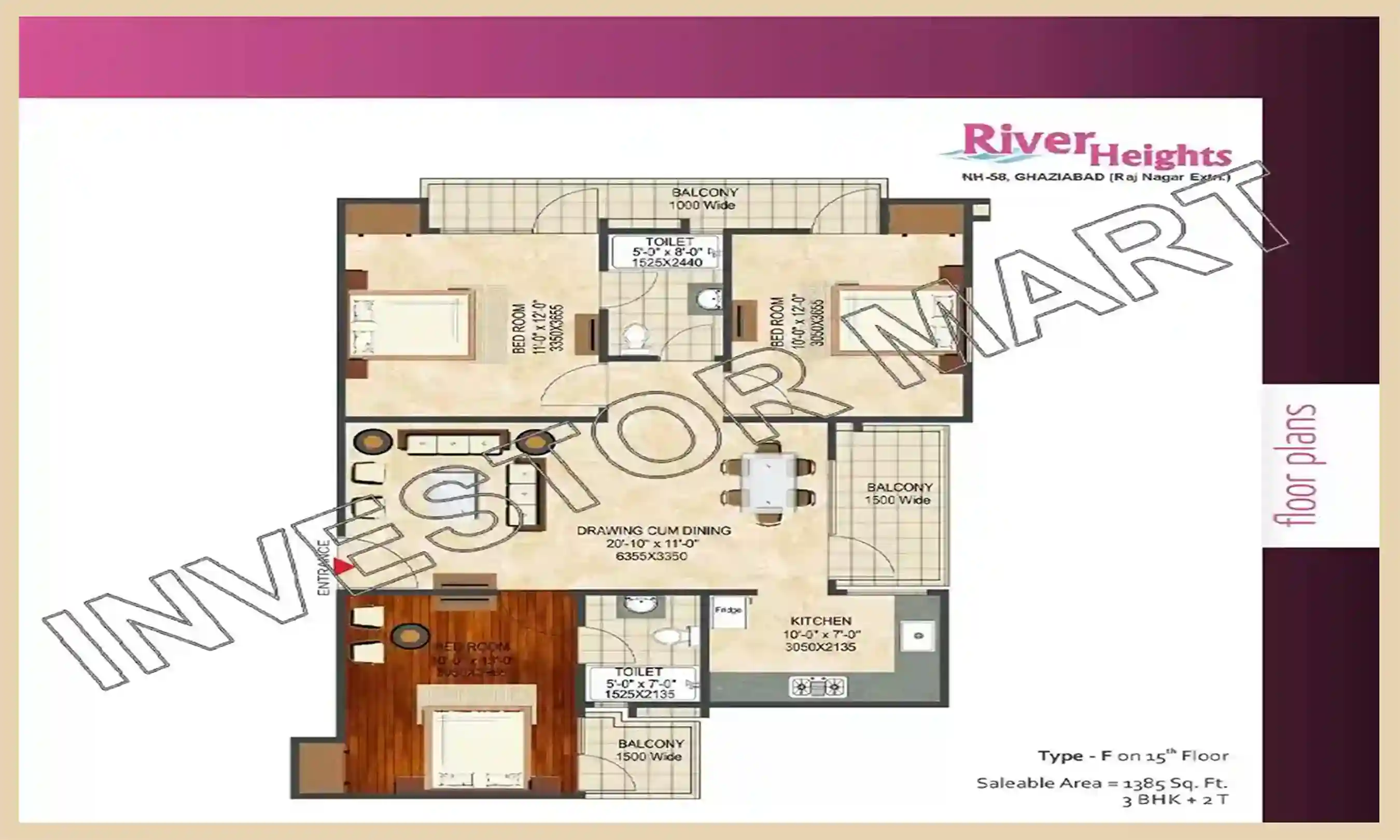 1385 Sqft