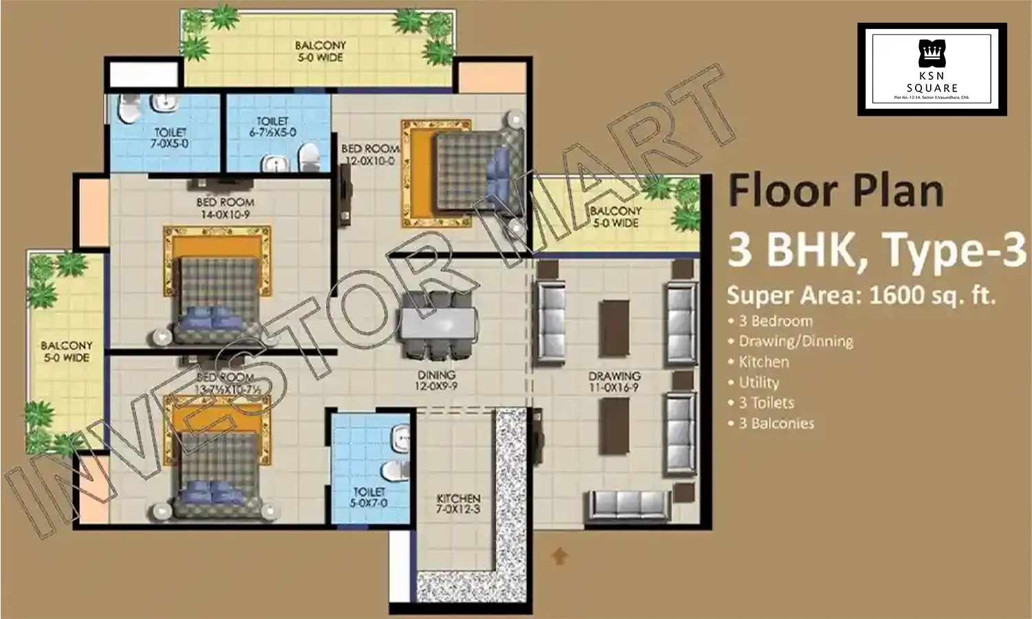 1600 Sqft