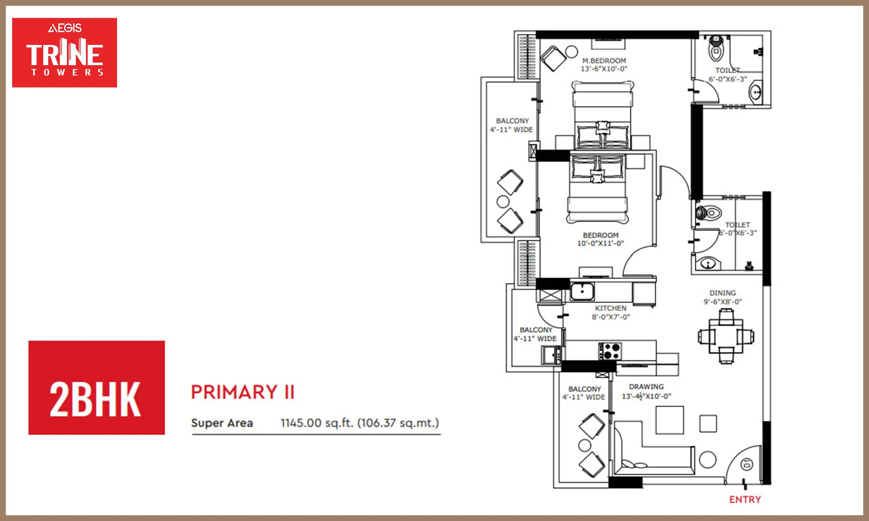 1145 Sqft
