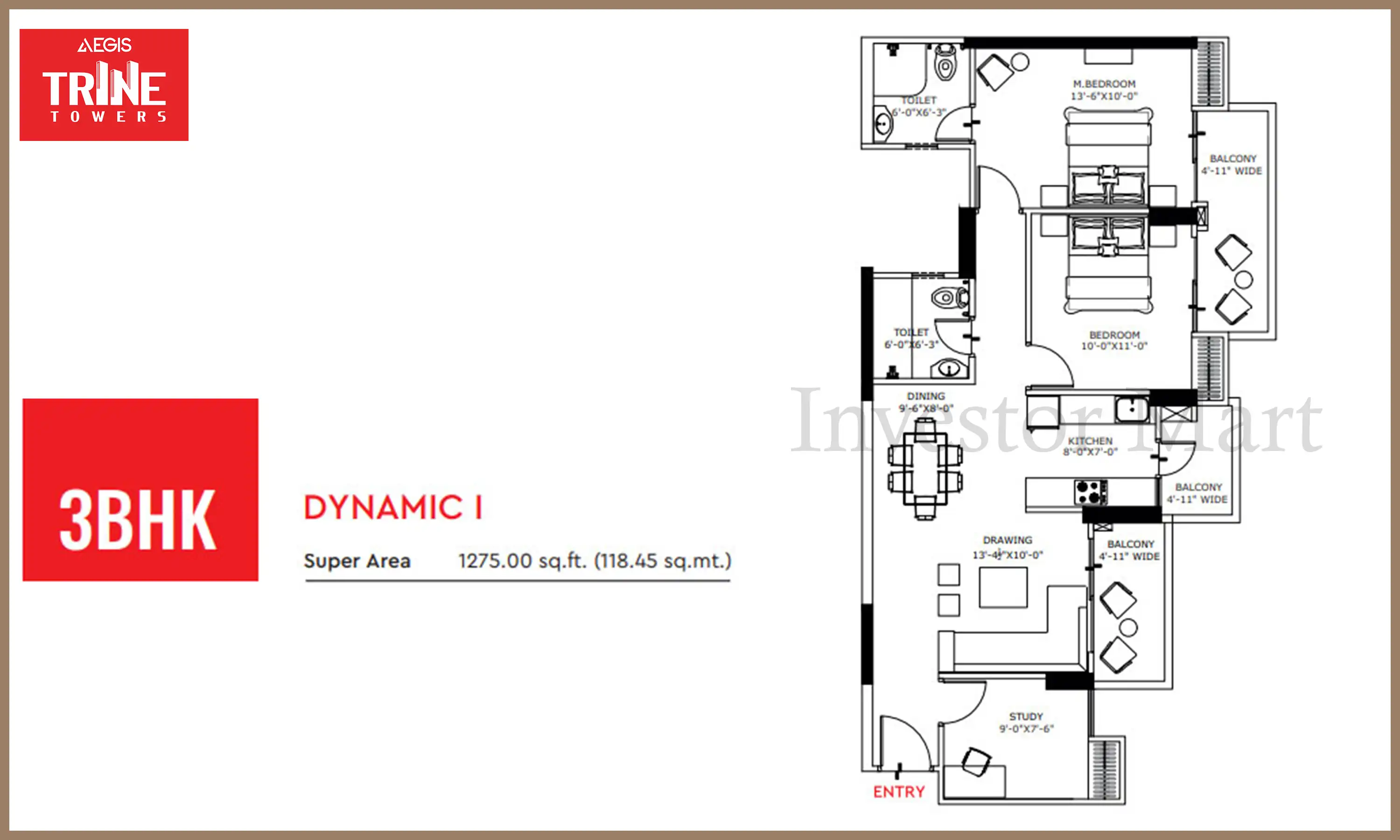 1275 Sqft