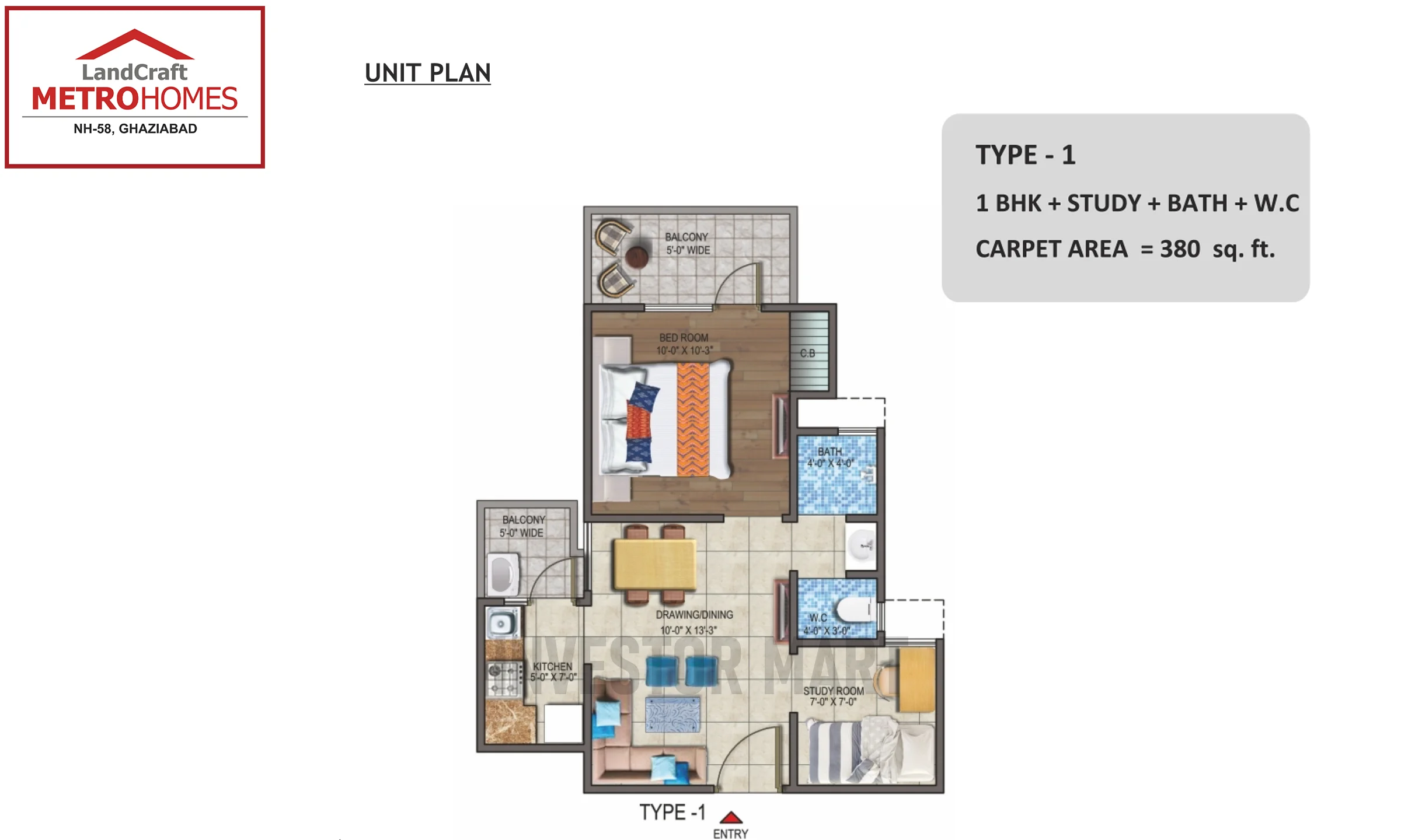380 Sqft