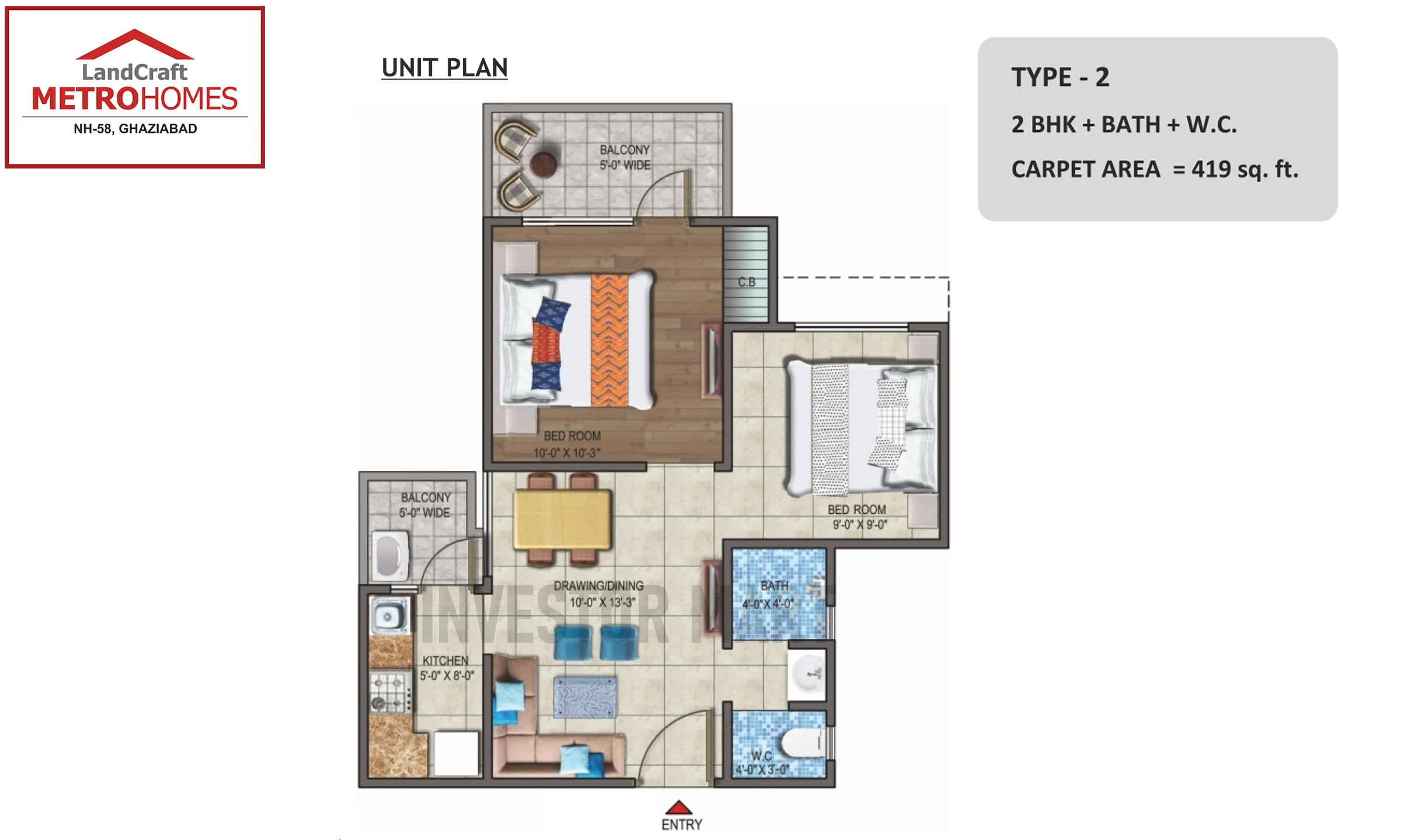 419 Sqft