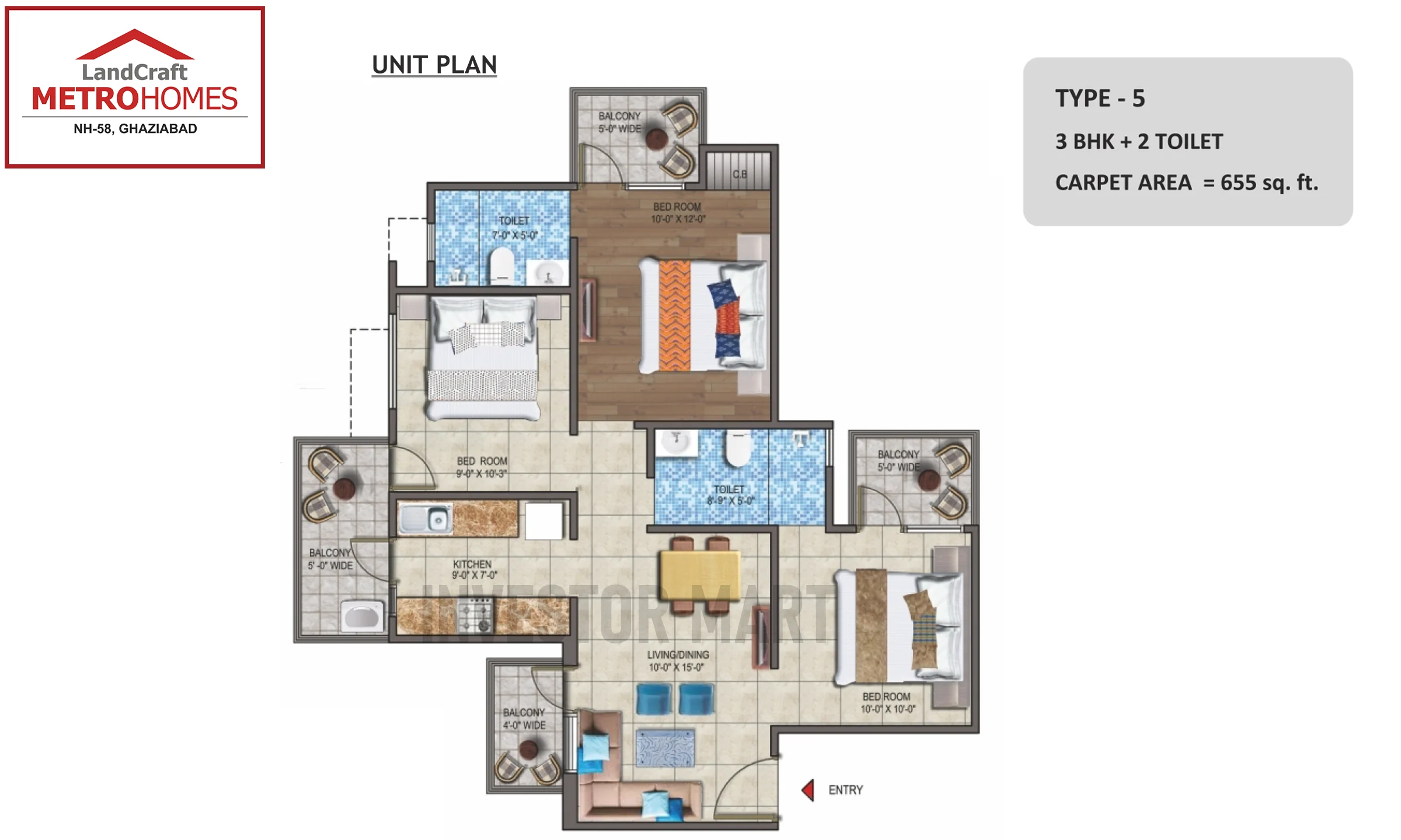 655 Sqft