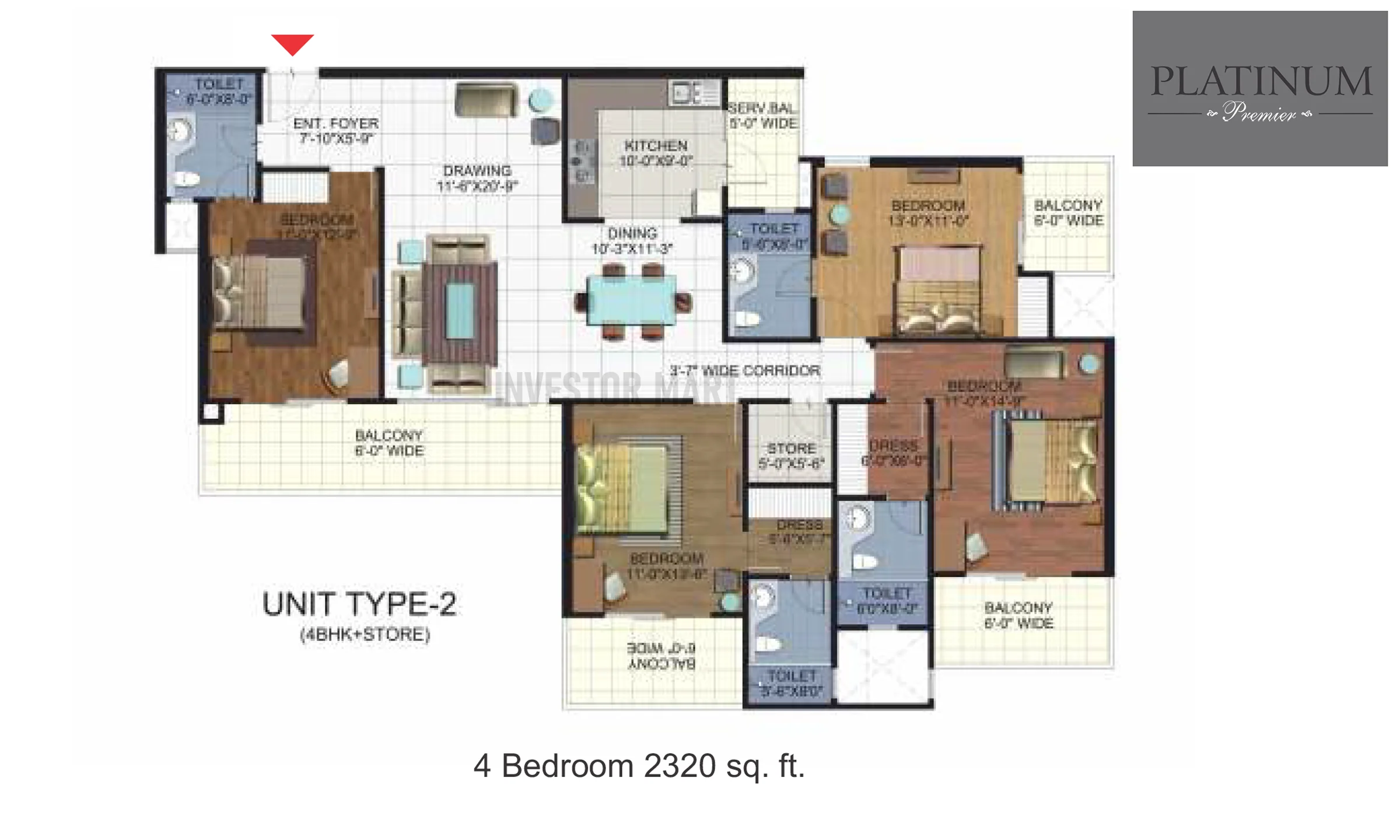 2320 Sqft