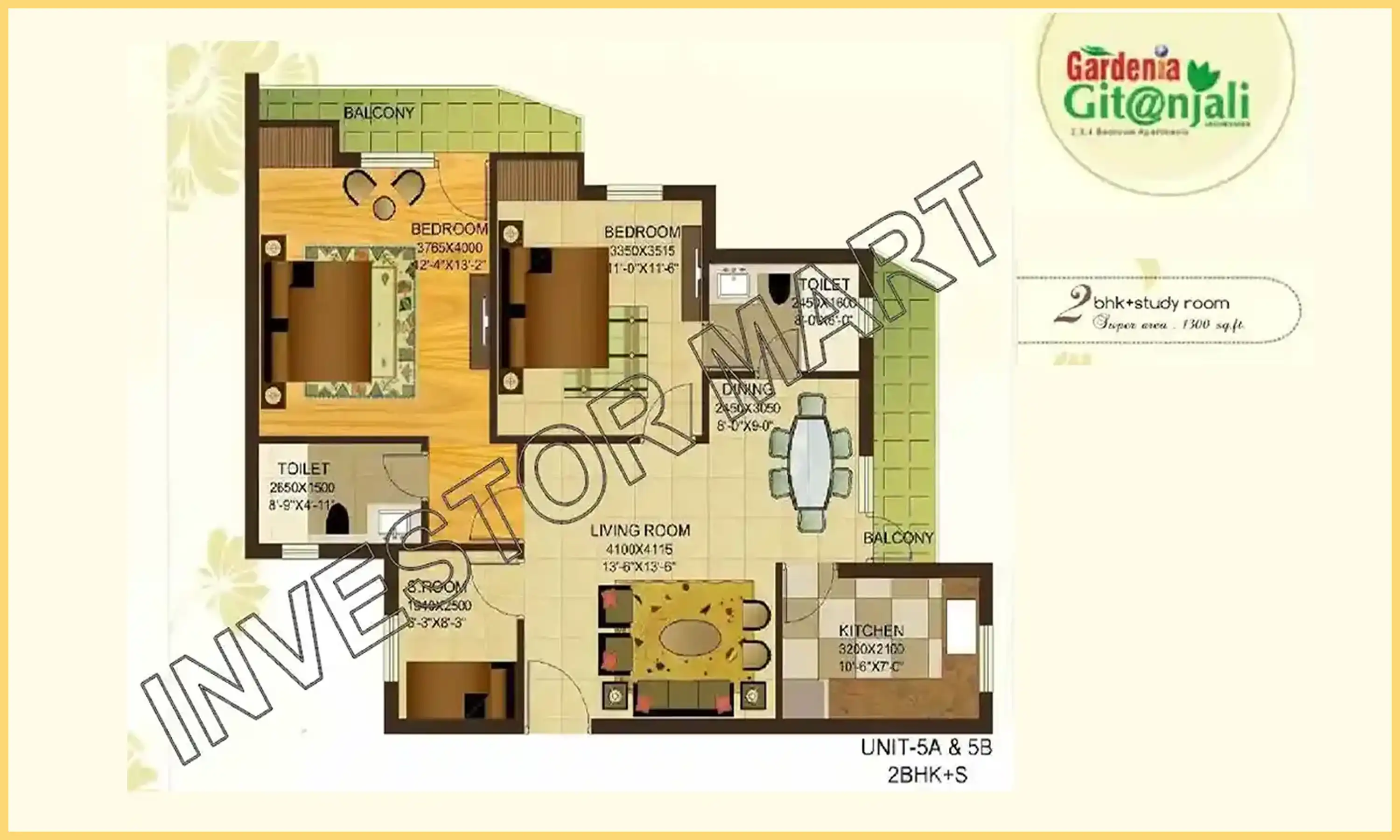 1300 Sqft
