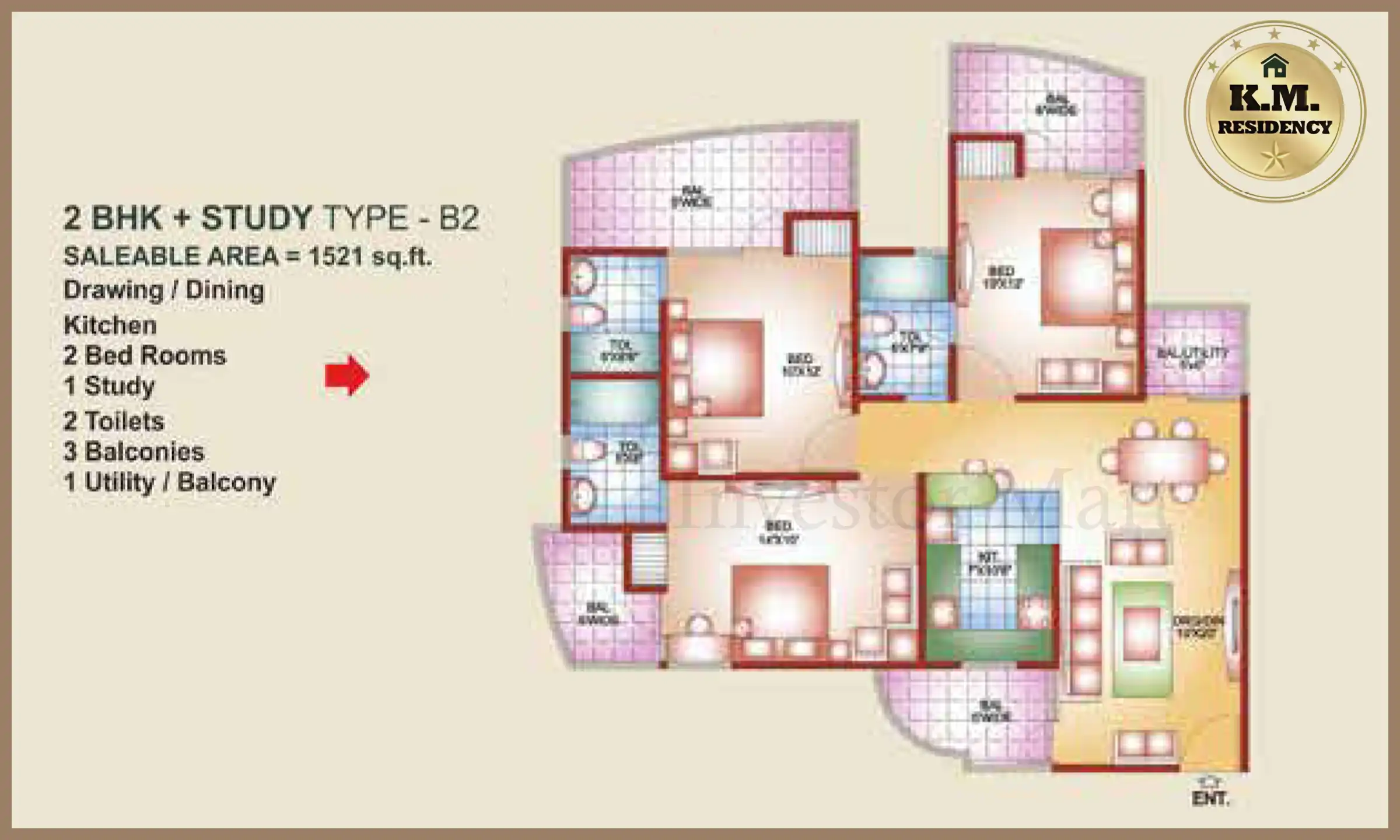 1521 Sqft