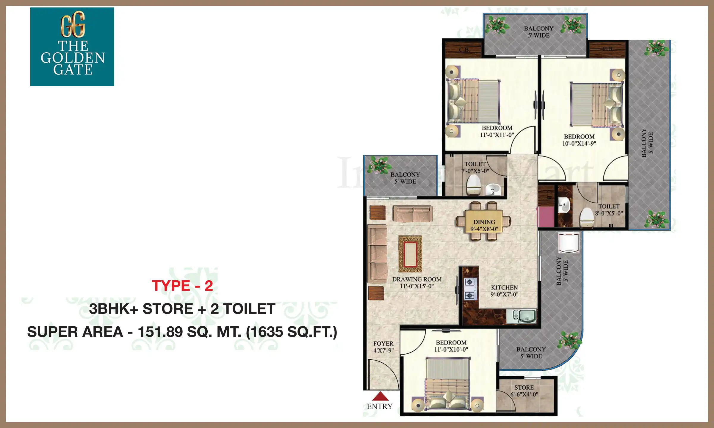 1635 Sqft