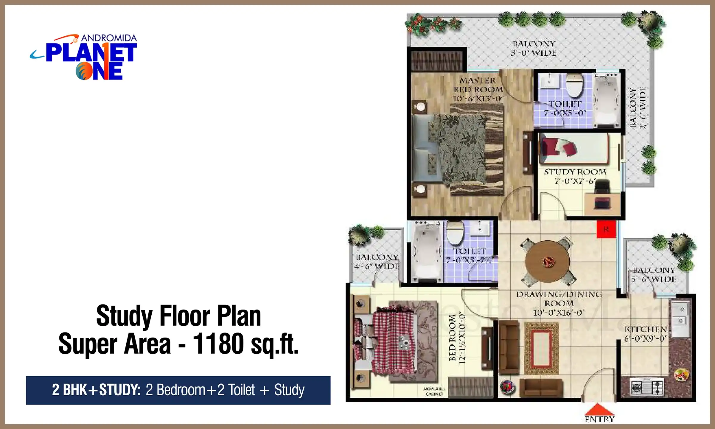 1180 Sqft