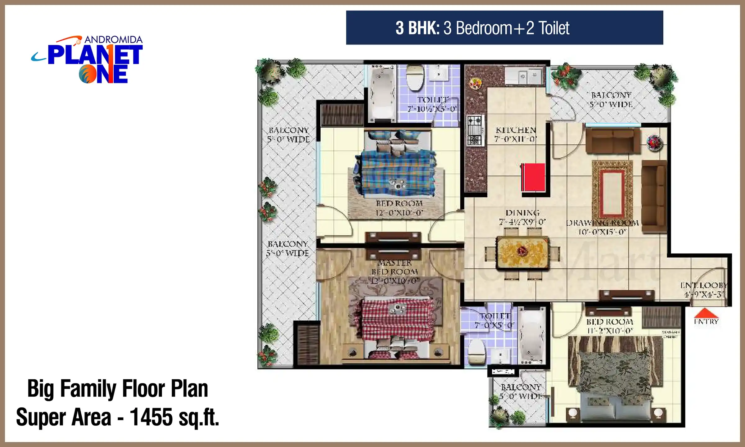 1455 Sqft