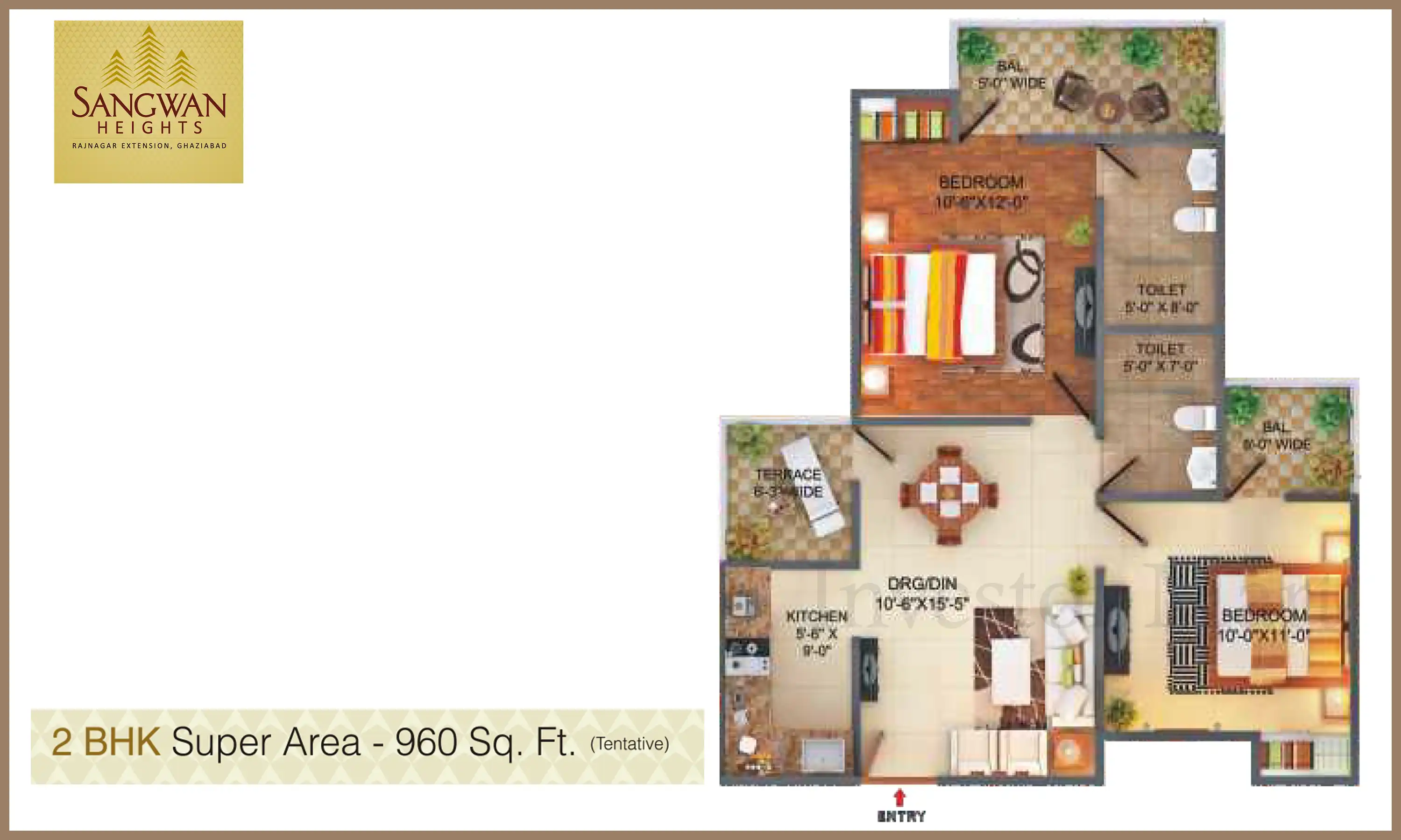 960 Sqft