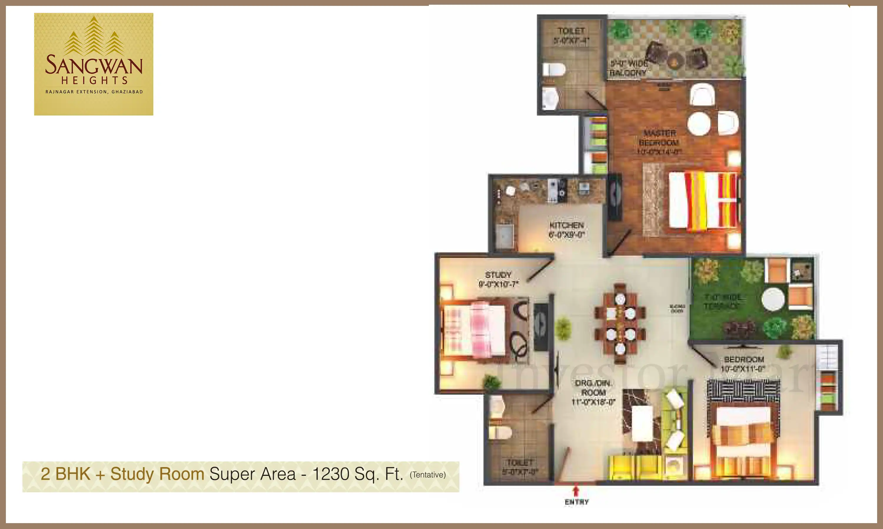 1230 Sqft