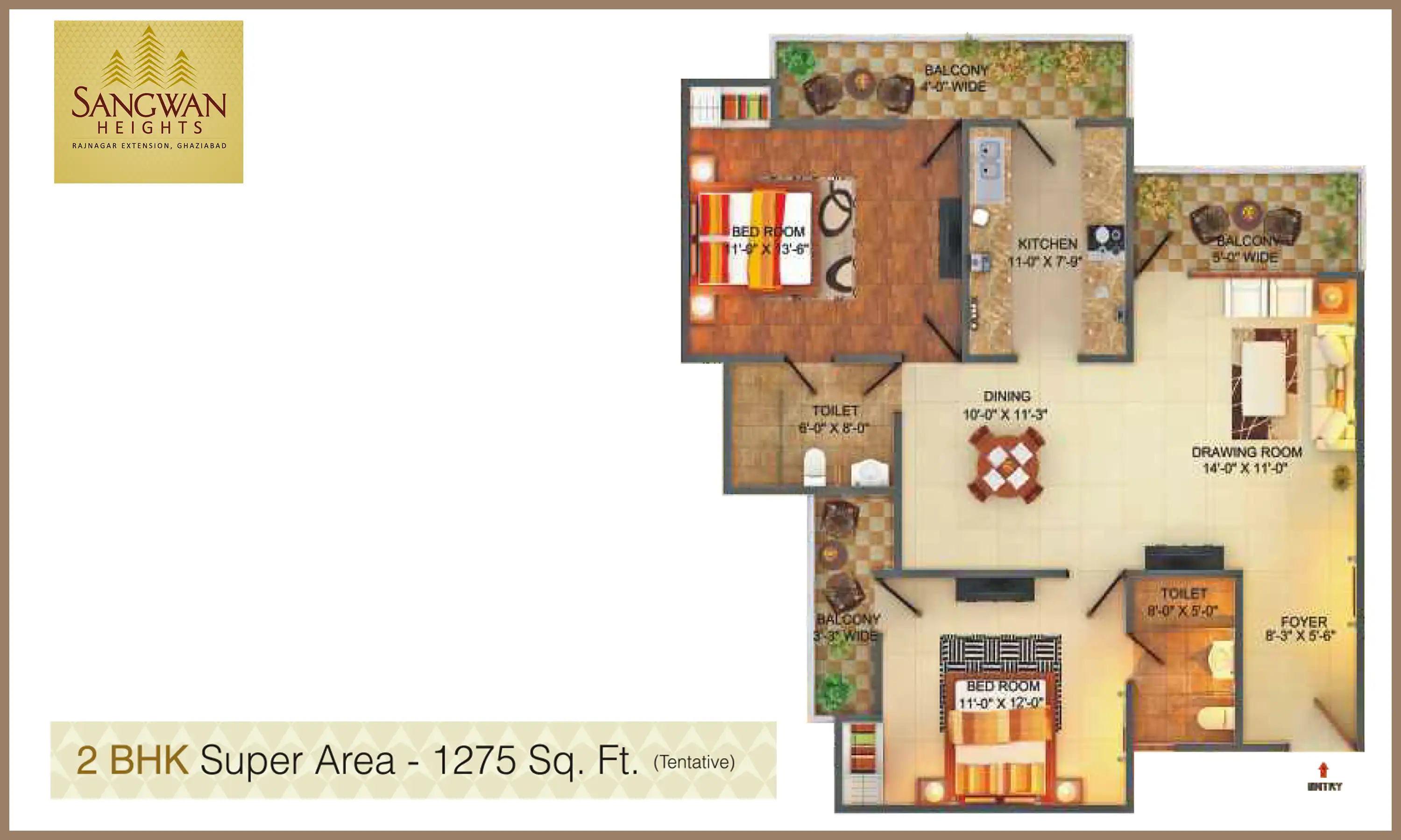 1275 Sqft