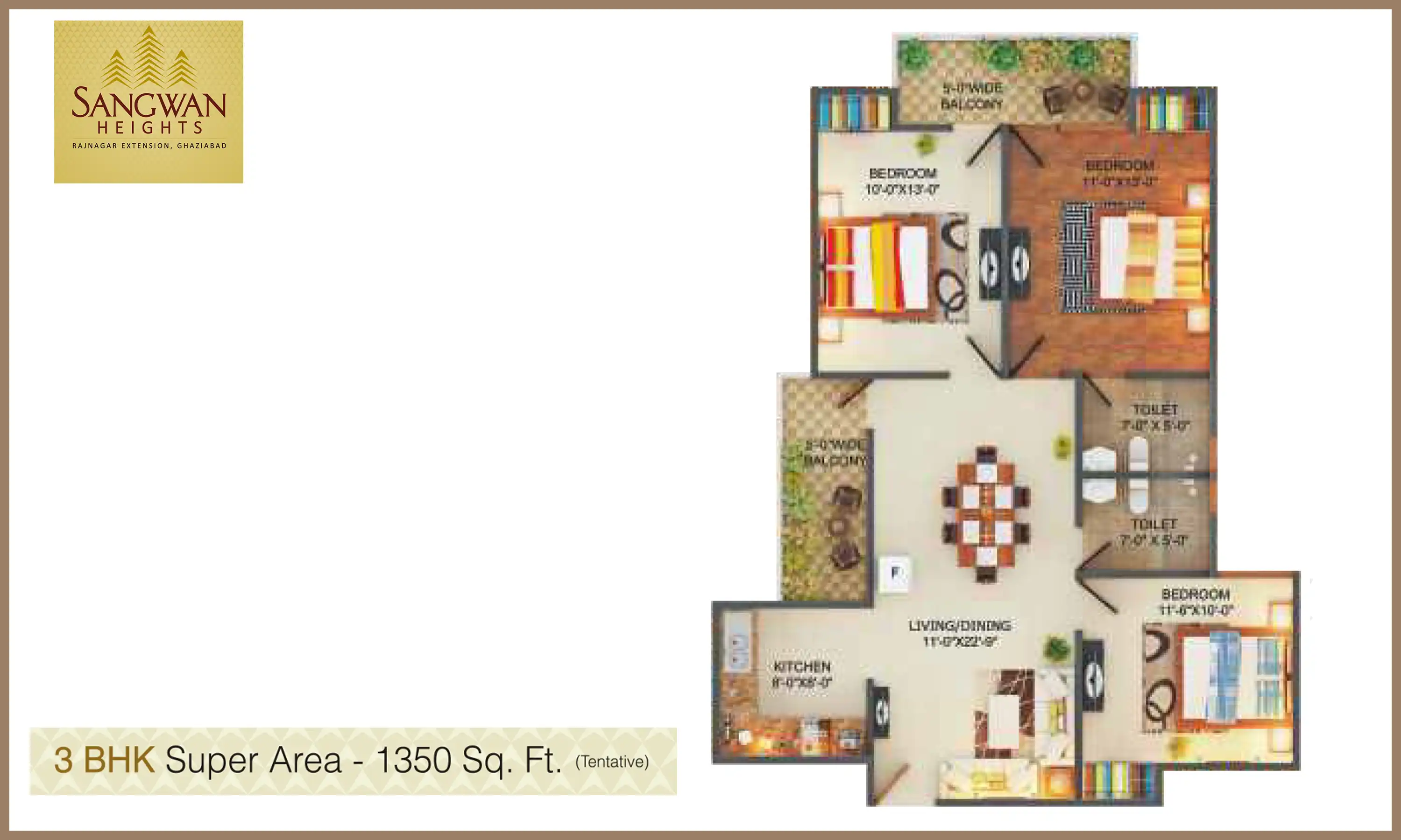 1350 Sqft