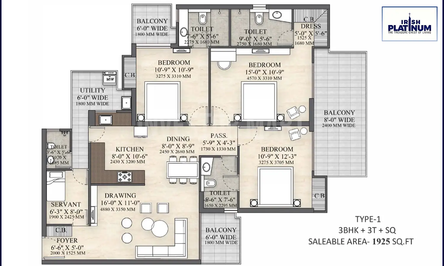 1925 Sqft