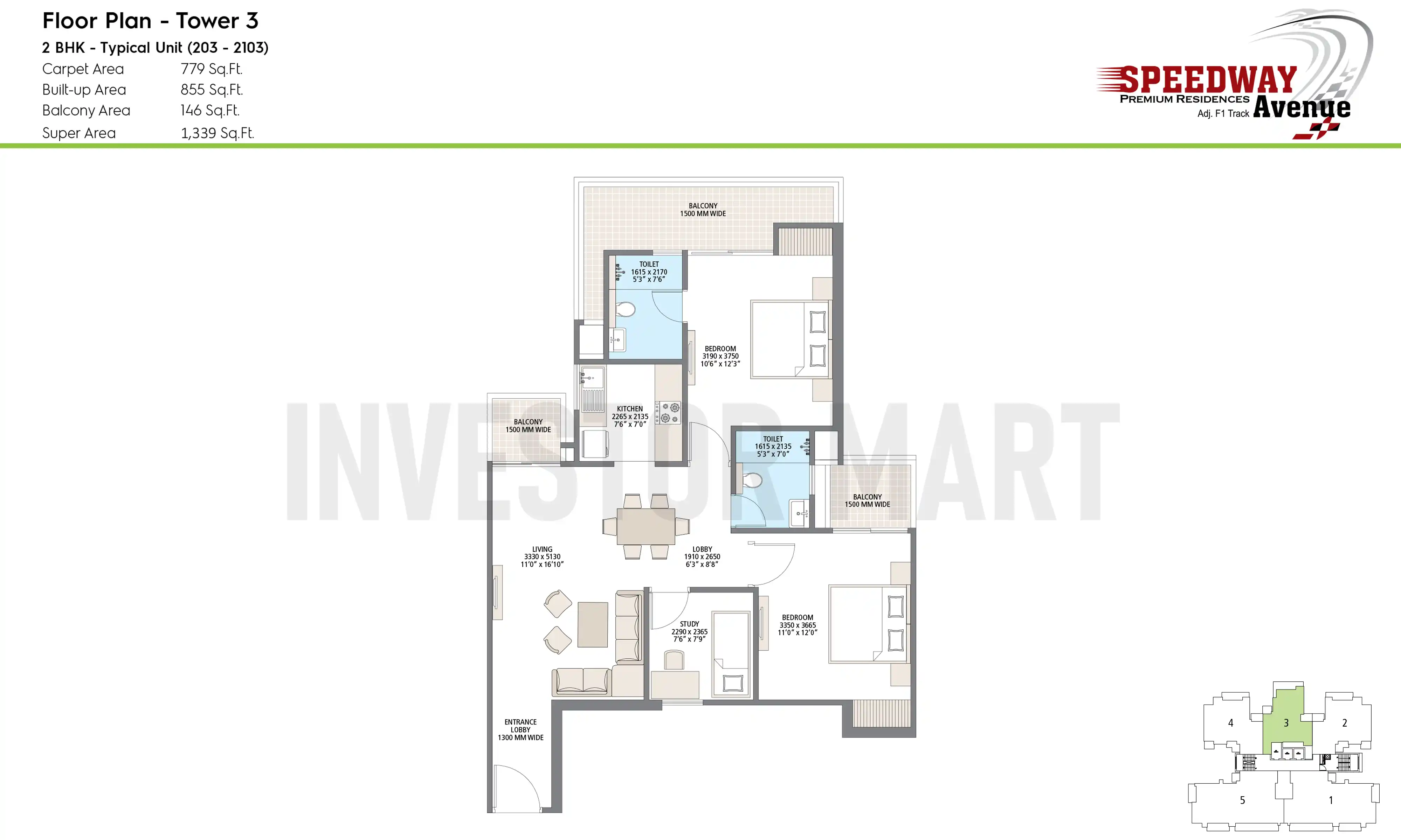 1339 Sqft