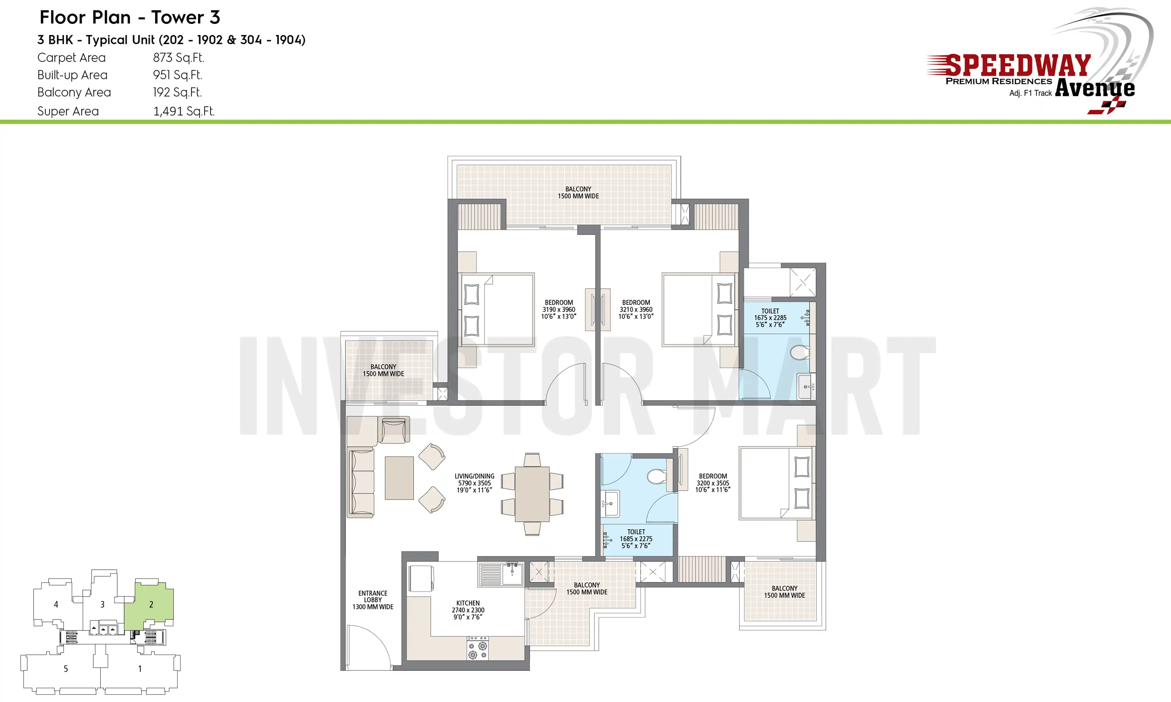1491 Sqft